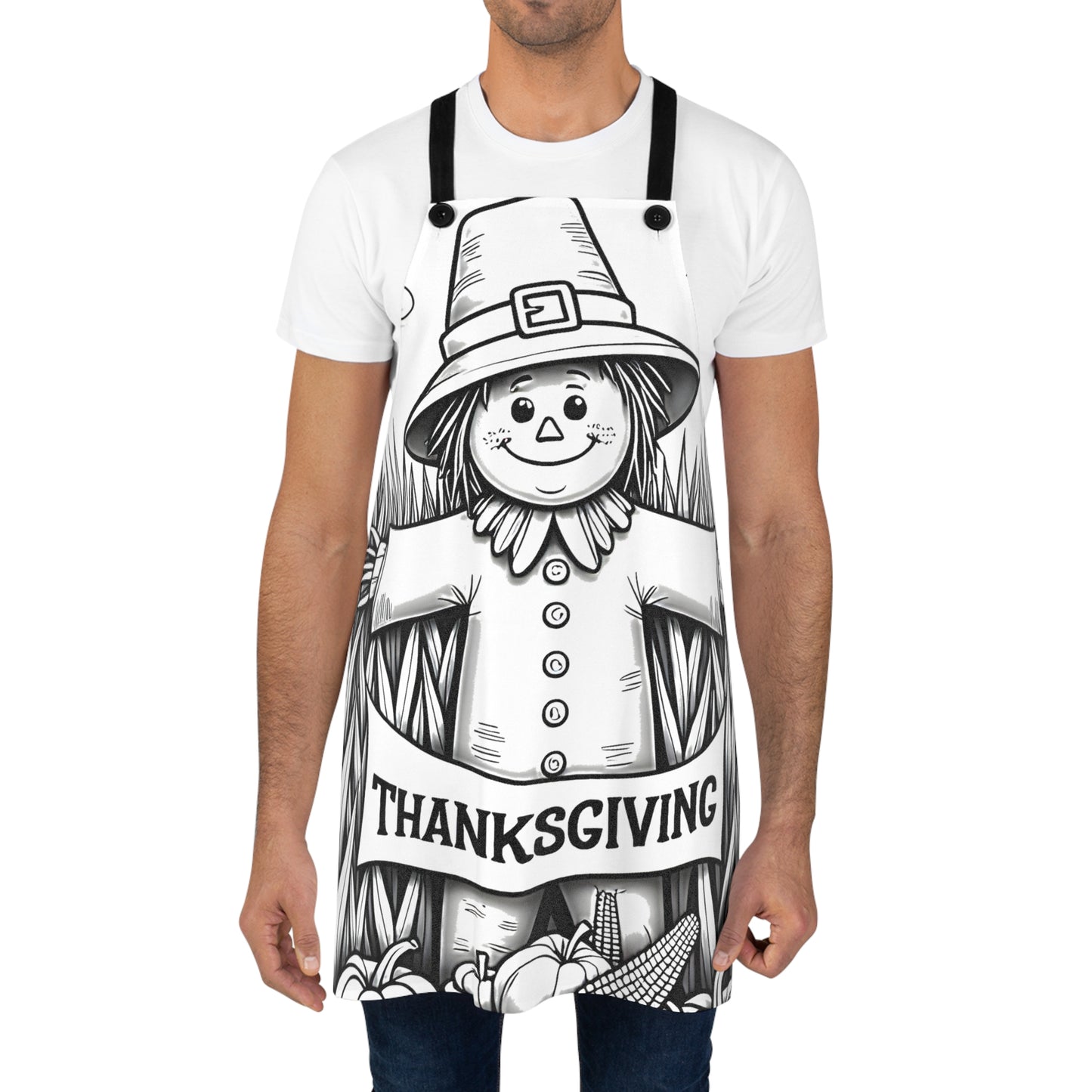 Apron Coloring Kit with 10 Fabric Markers - Thanksgiving