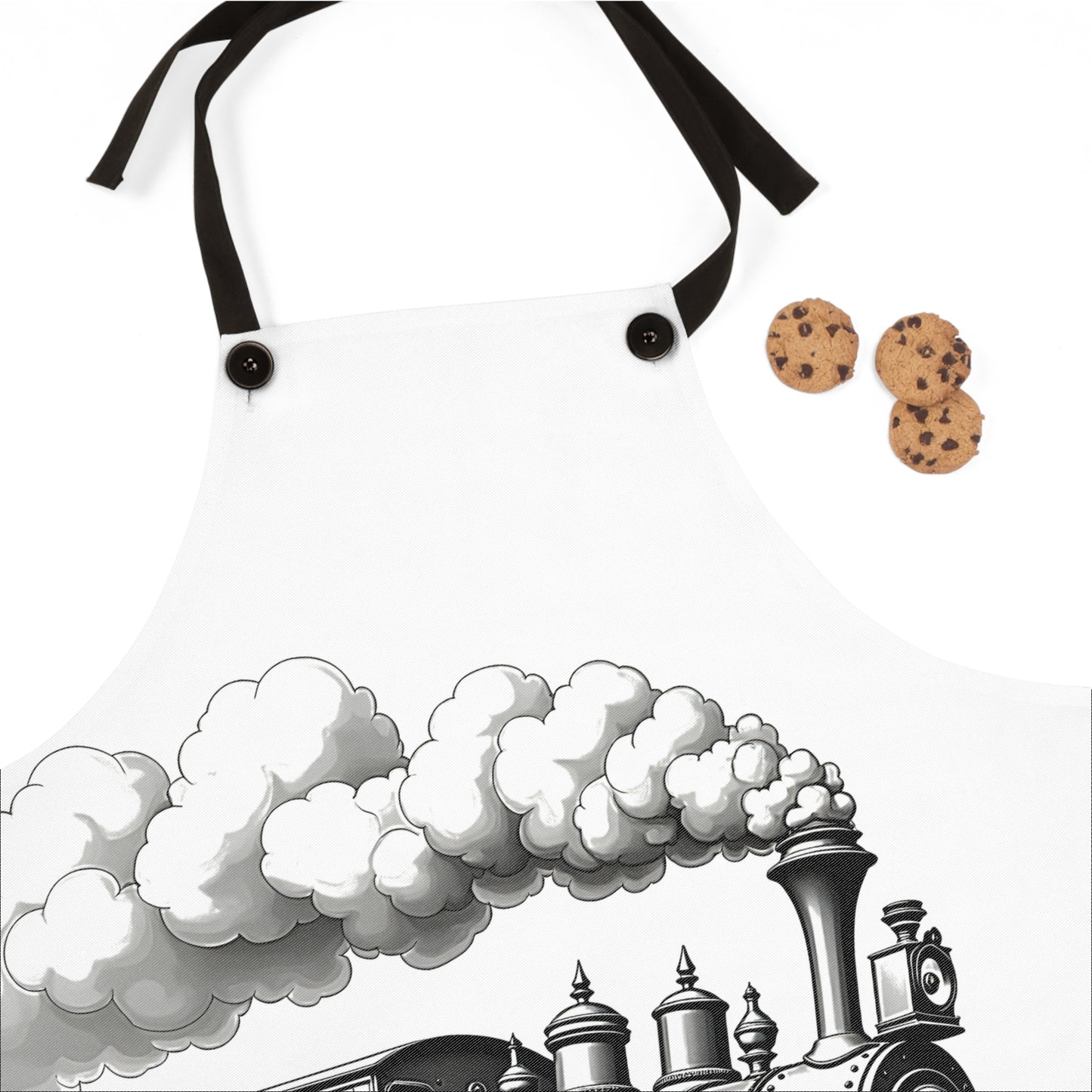 Apron Coloring Kit with 10 Fabric Markers - Steam Train