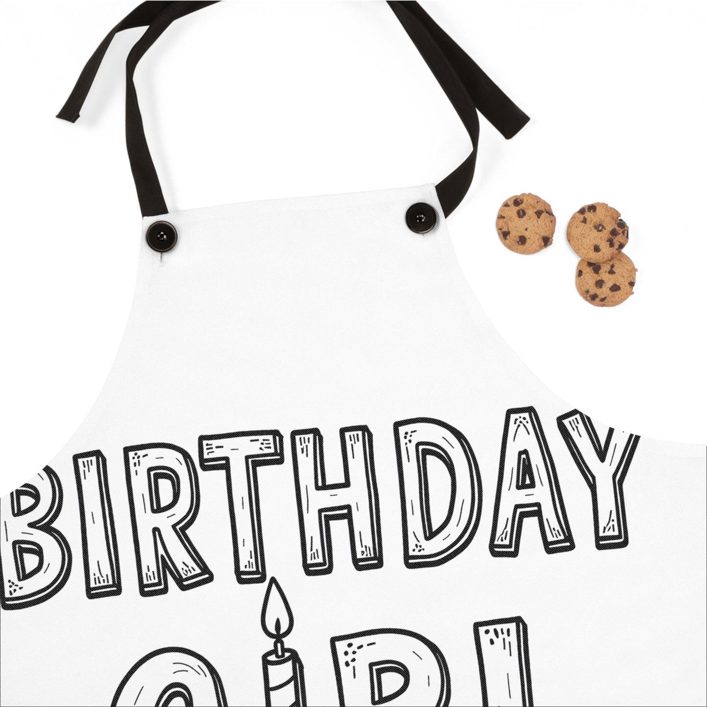 Apron Coloring Kit with 10 Fabric Markers - Birthday Girl