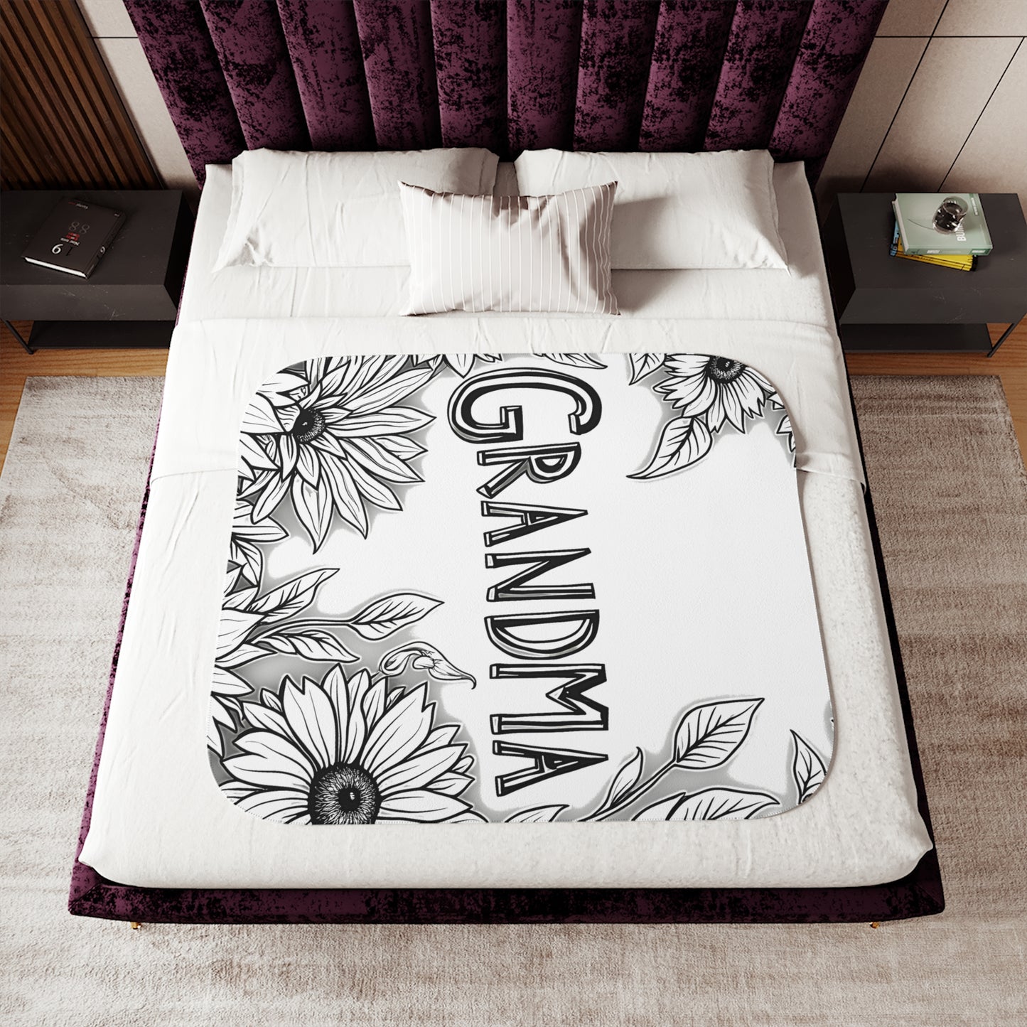 Blanket Coloring Kit with 10 Fabric Markers - Sunflowers