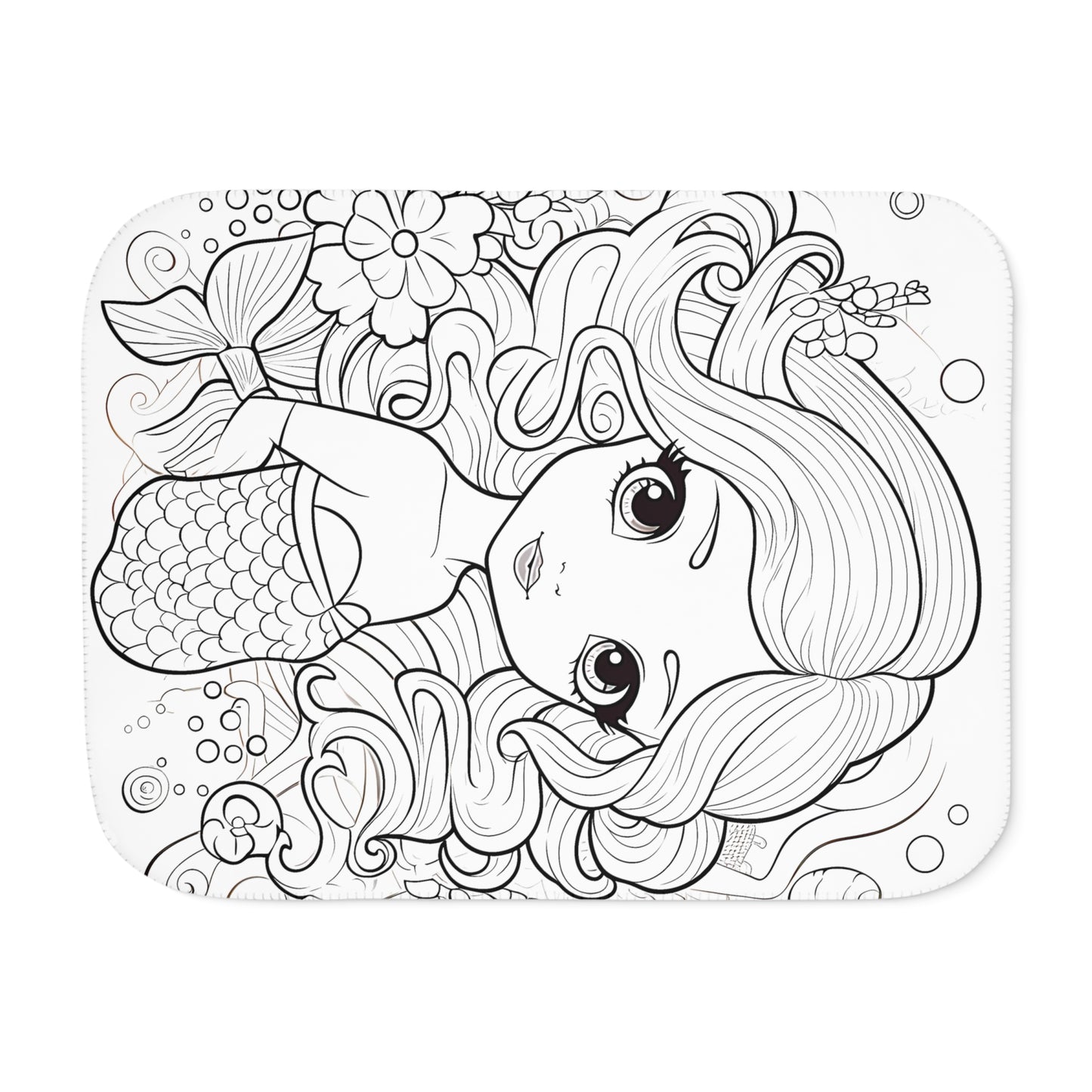 Blanket Coloring Kit with 10 Fabric Markers - Underwater Fantasy