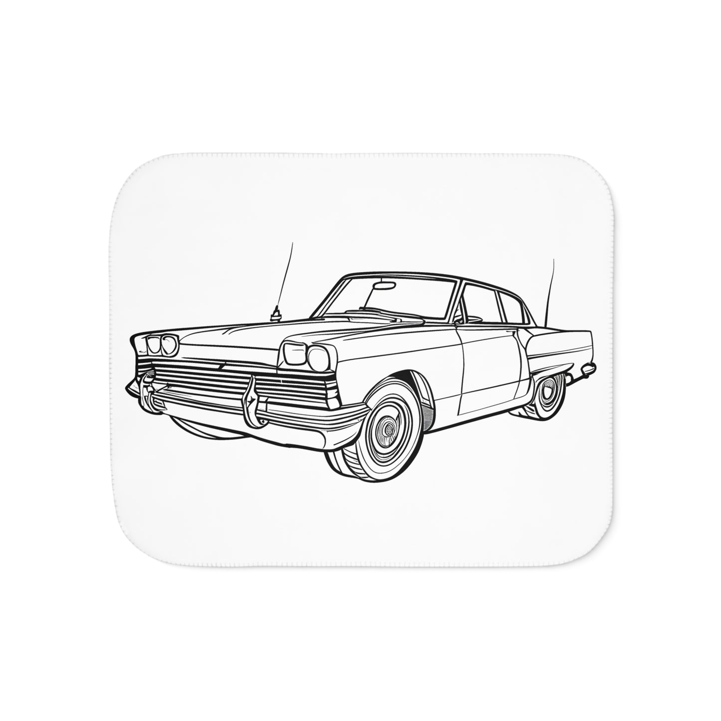 Blanket Coloring Kit with 10 Fabric Markers - Classic Car