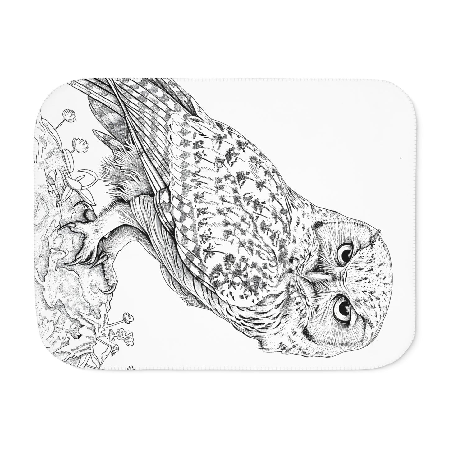 Blanket Coloring Kit with 10 Fabric Markers - Owl