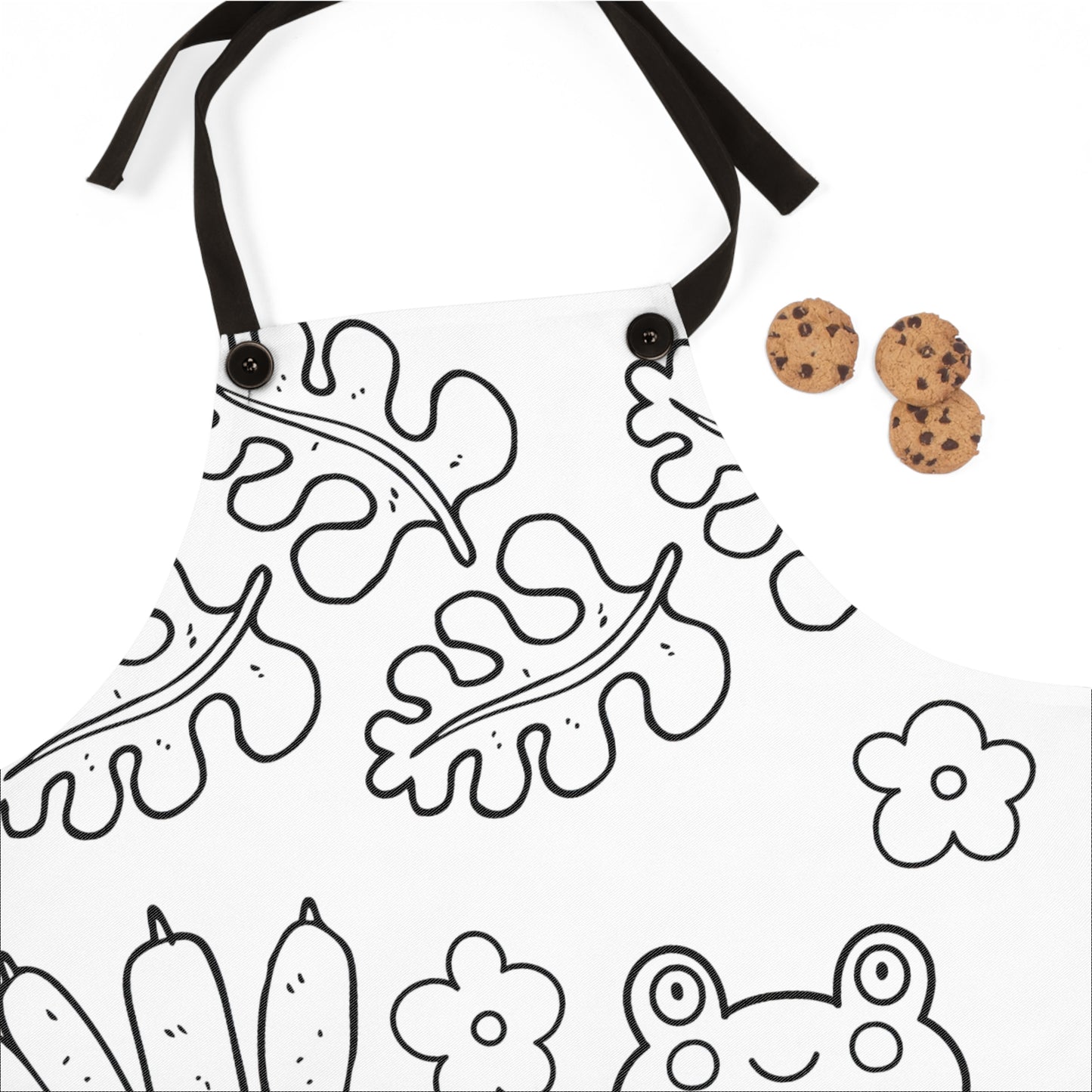 Apron Coloring Kit with 10 Fabric Markers - Frog