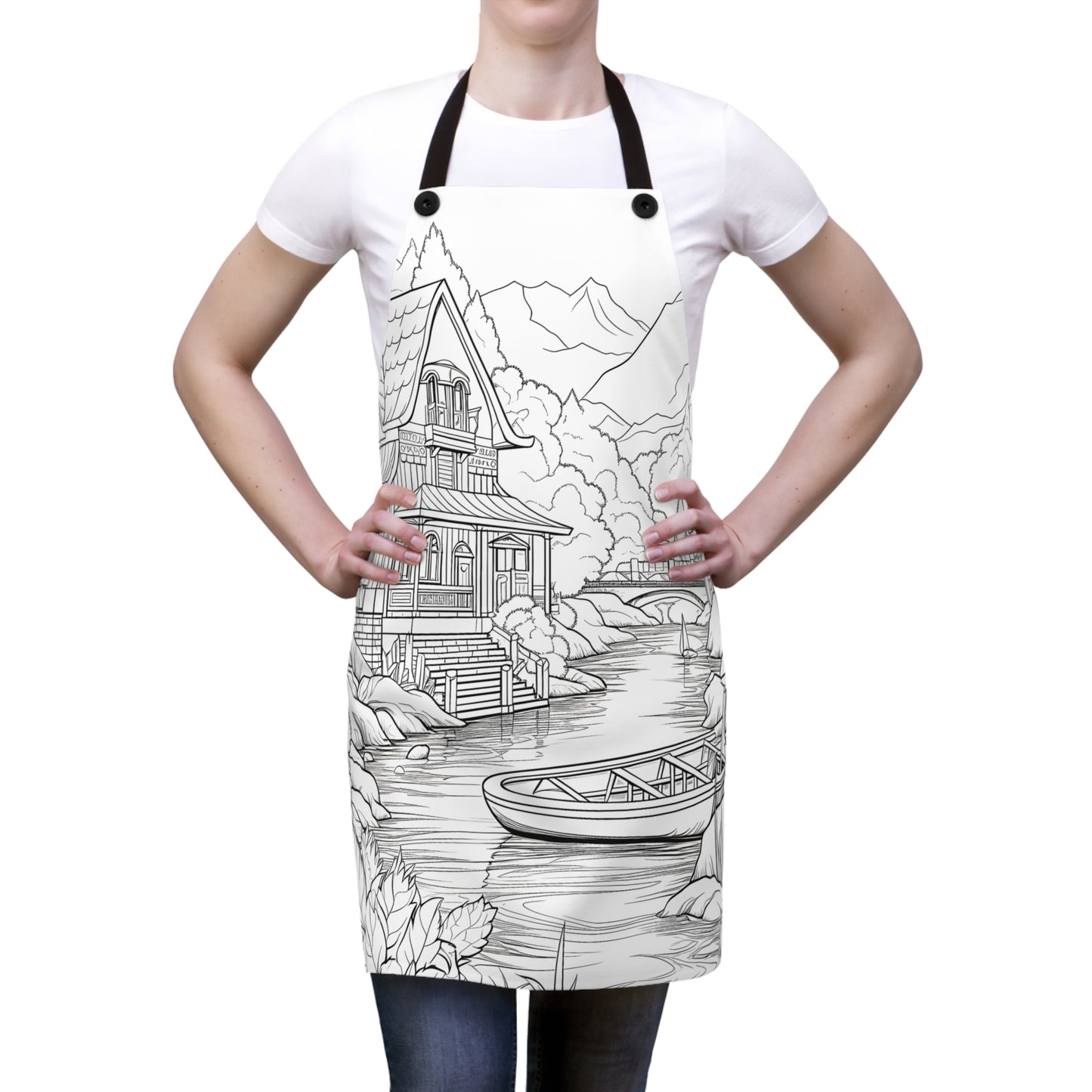 Apron Coloring Kit with 10 Fabric Markers - House by River