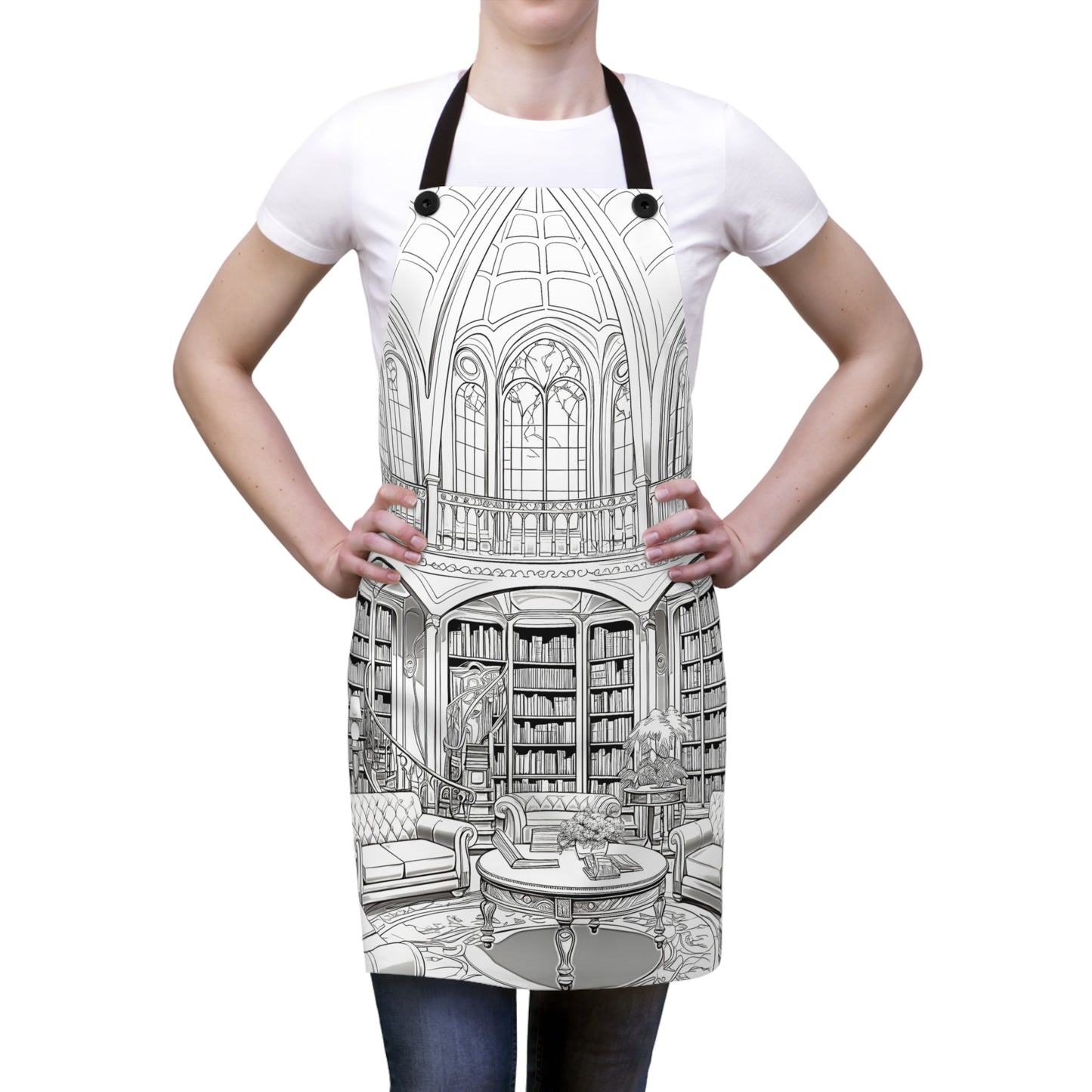 Apron Coloring Kit with 10 Fabric Markers - Luxury Library