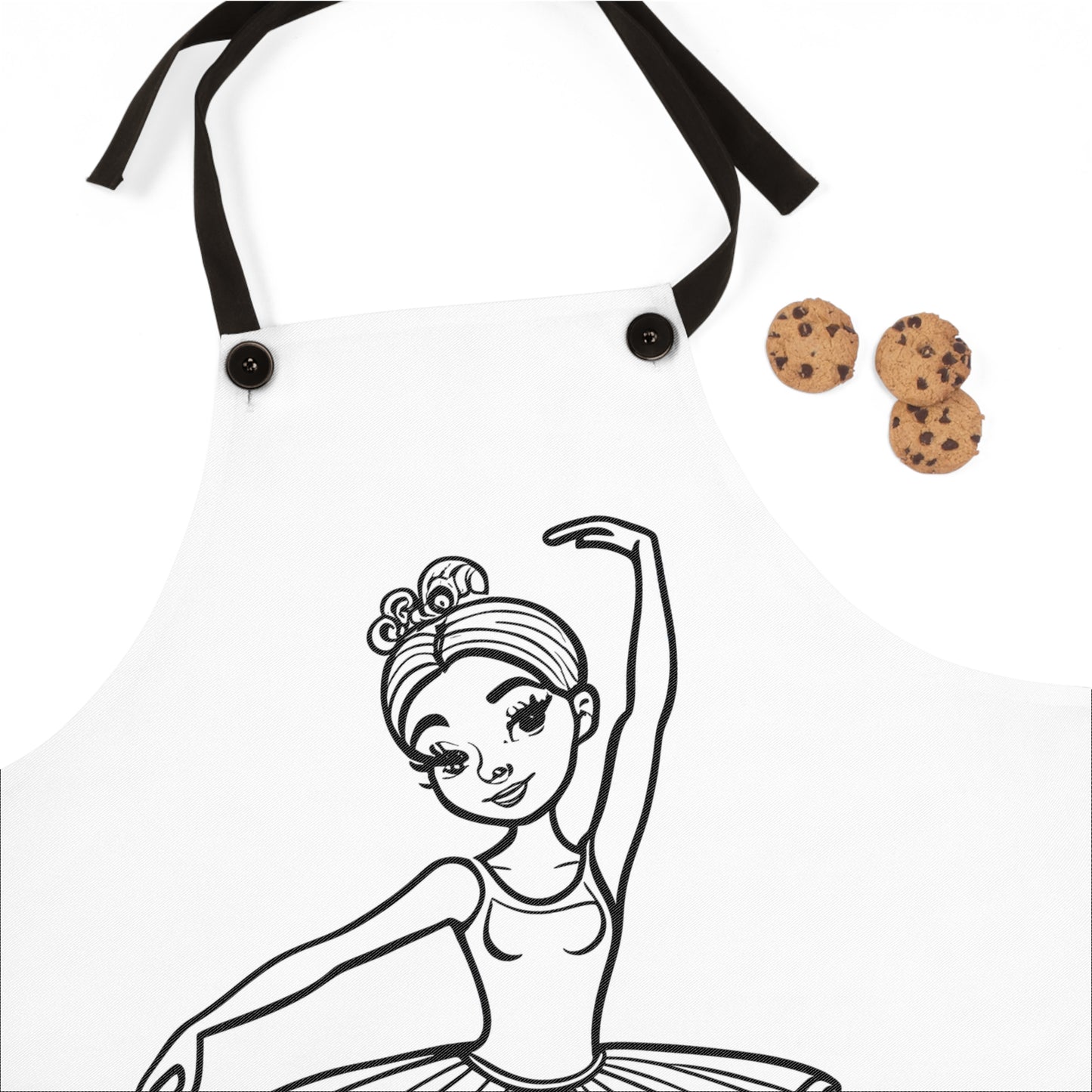 Apron Coloring Kit with 10 Fabric Markers - Ballet