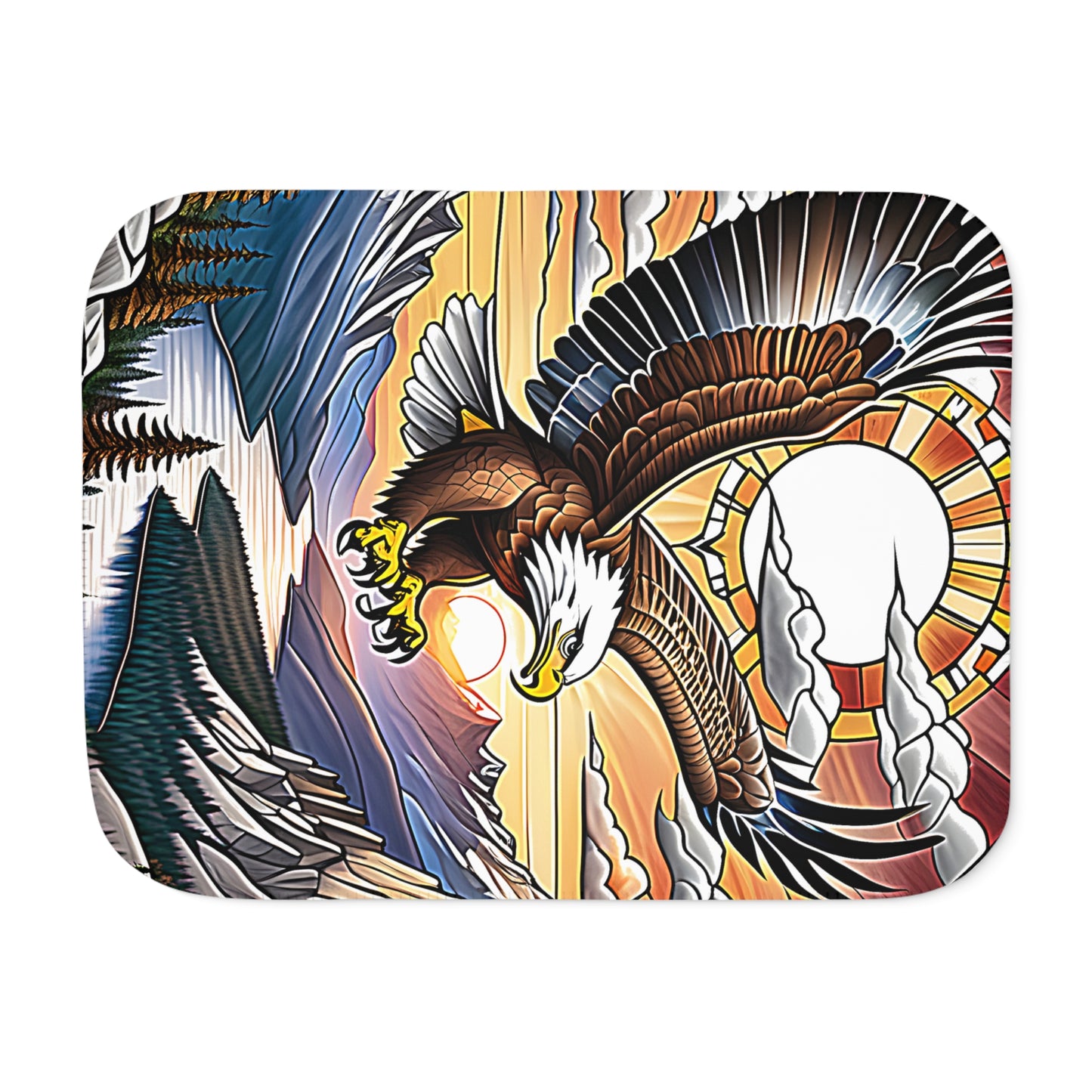 Blanket Colorful Graphic Design - Eagle