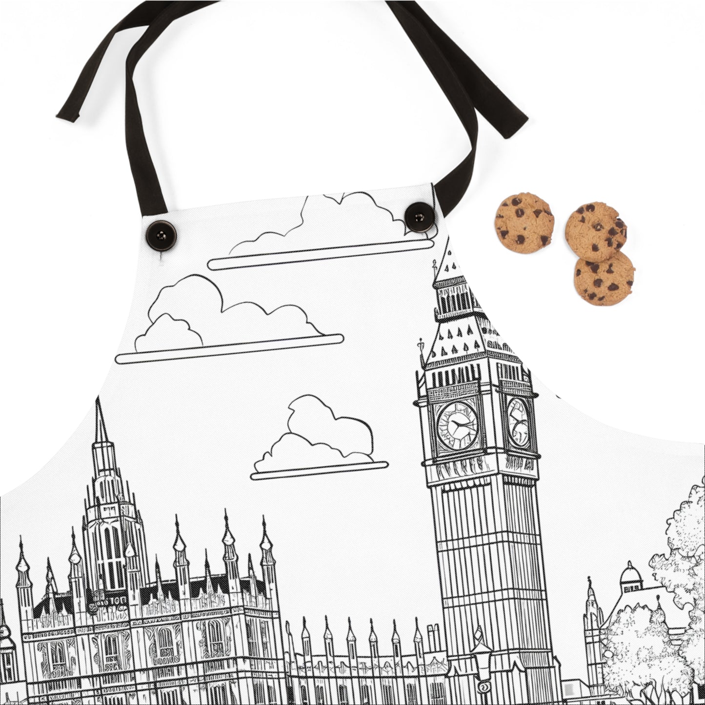 Apron Coloring Kit with 10 Fabric Markers - Big Ben