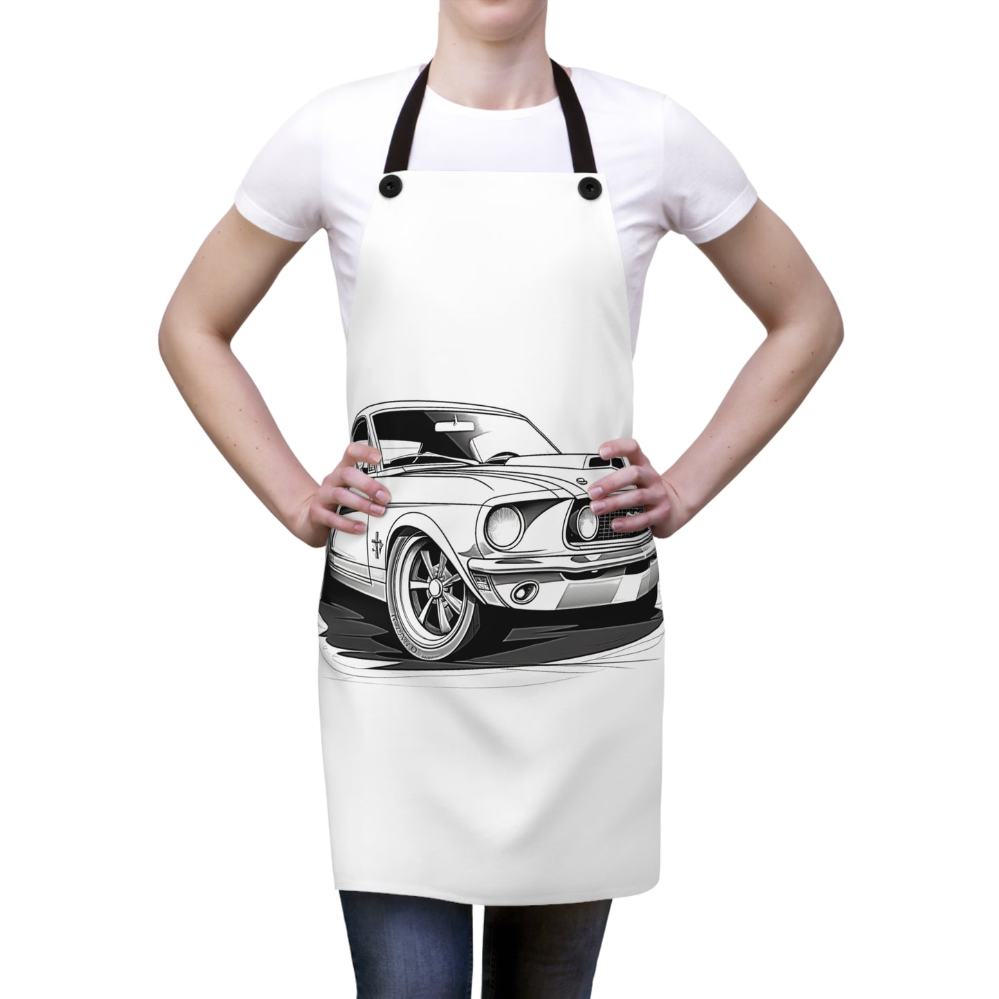 Apron Coloring Kit with 10 Fabric Markers - Classic Car