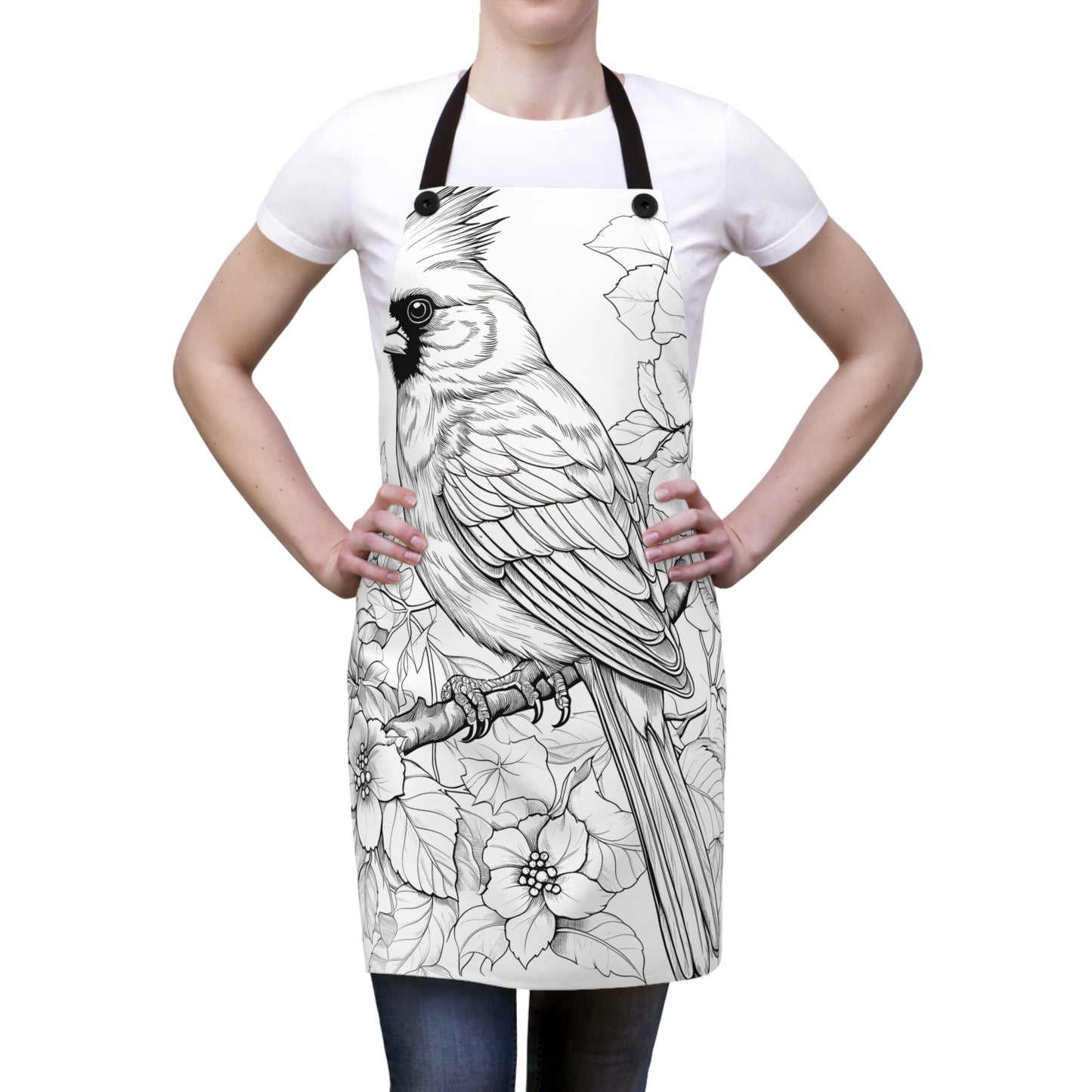 Apron Coloring Kit with 10 Fabric Markers - Cardinal