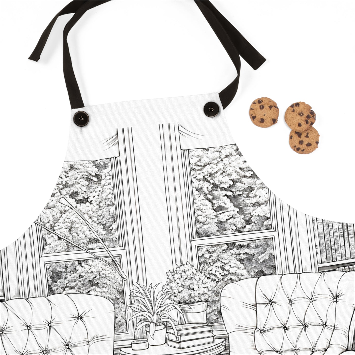 Apron Coloring Kit with 10 Fabric Markers - Reading Nook