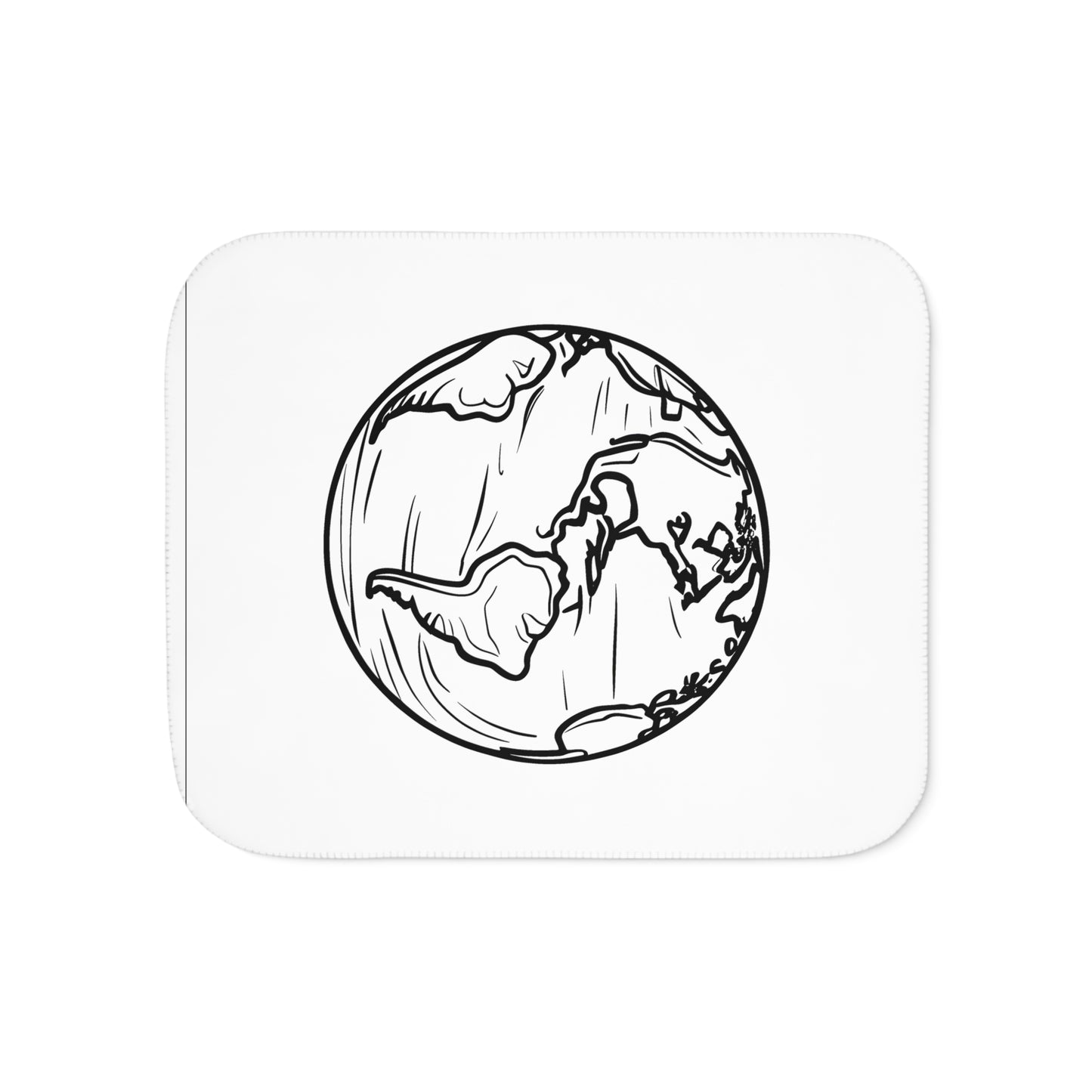 Blanket Coloring Kit with 10 Fabric Markers - Planet Earth
