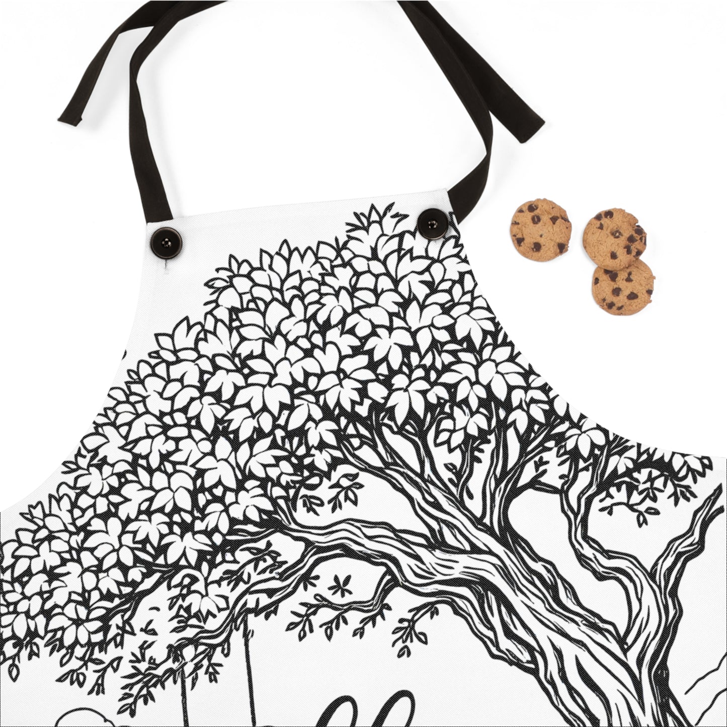 Apron Coloring Kit with 10 Fabric Markers - Nature Scene