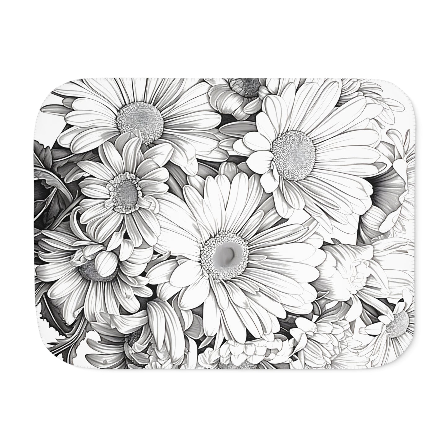 Blanket Coloring Kit with 10 Fabric Markers - Daisies