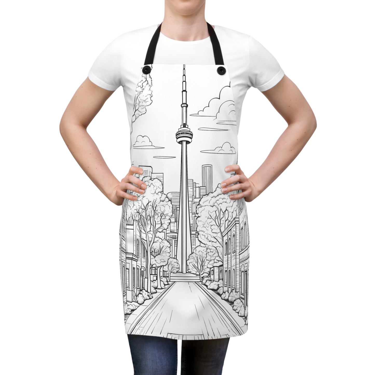 Apron Coloring Kit with 10 Fabric Markers - Urban Street