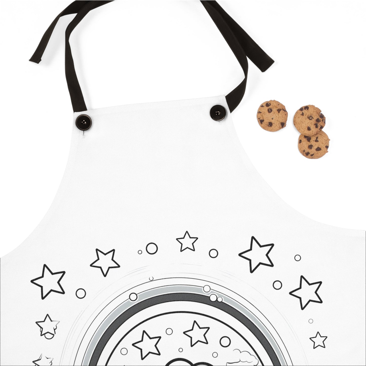 Apron Coloring Kit with 10 Fabric Markers - Cloud