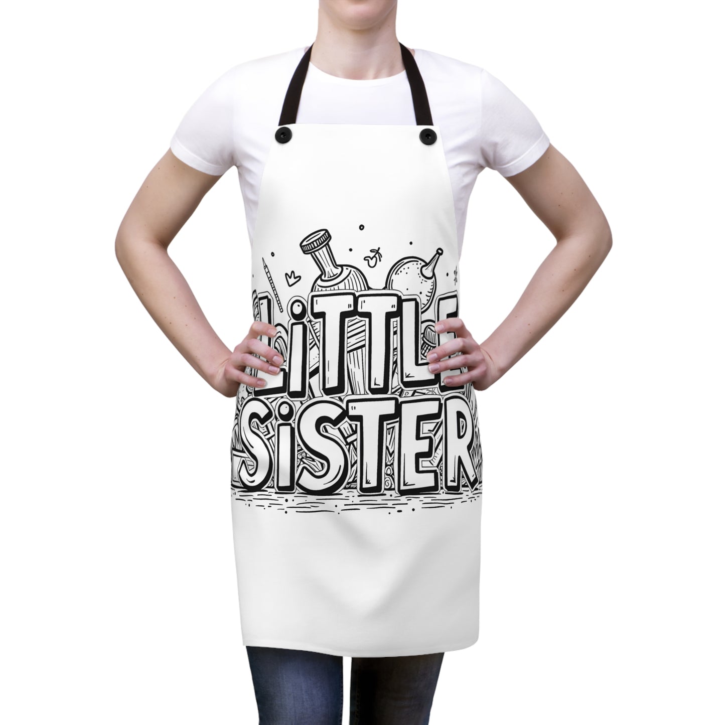 Apron Coloring Kit with 10 Fabric Markers - Siblings