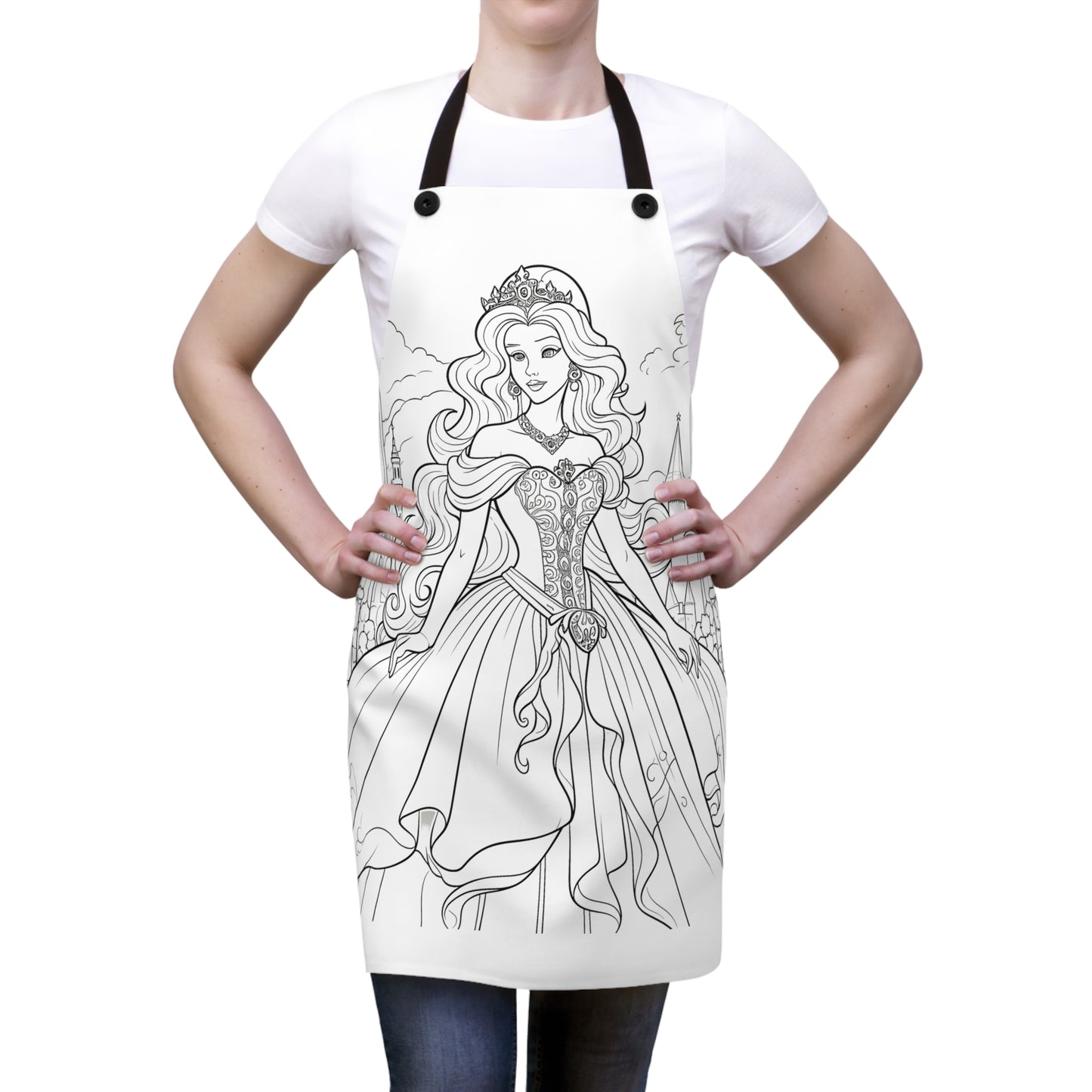 Apron Coloring Kit with 10 Fabric Markers - Royal Castle