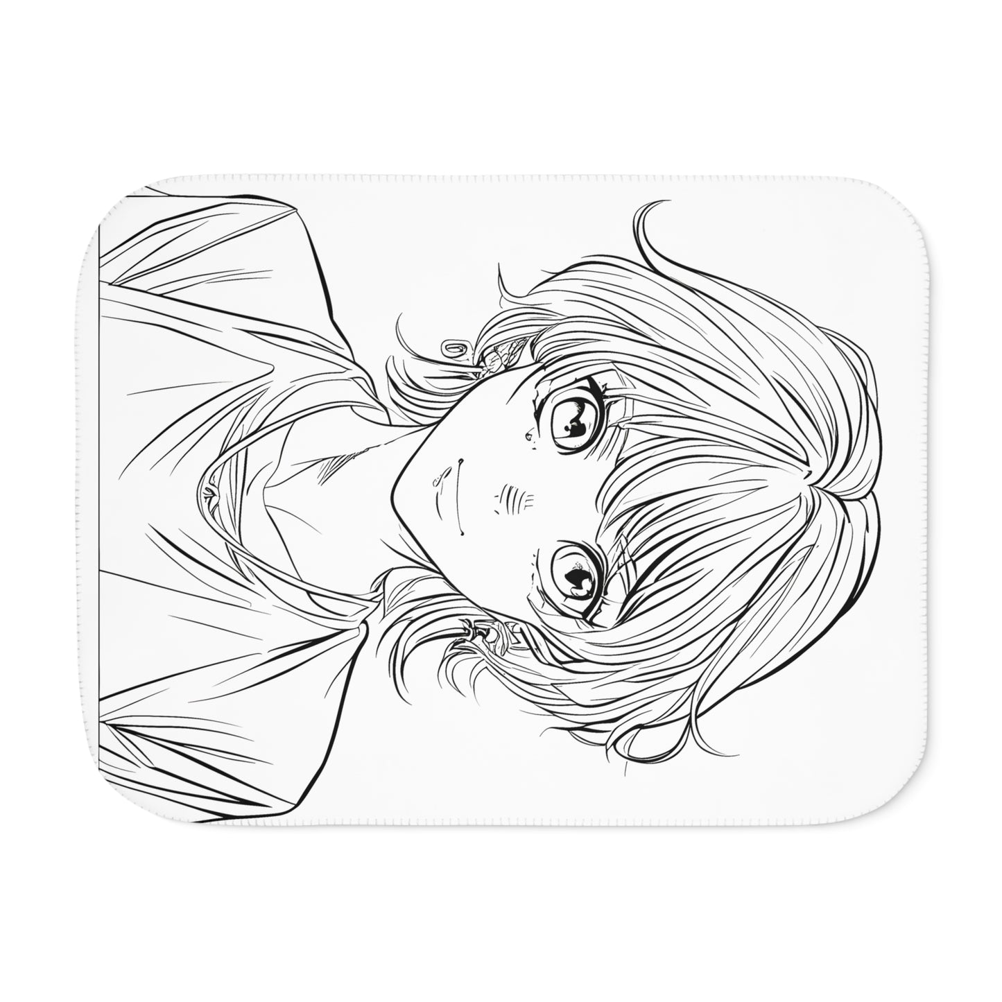 Blanket Coloring Kit with 10 Fabric Markers - Anime Character