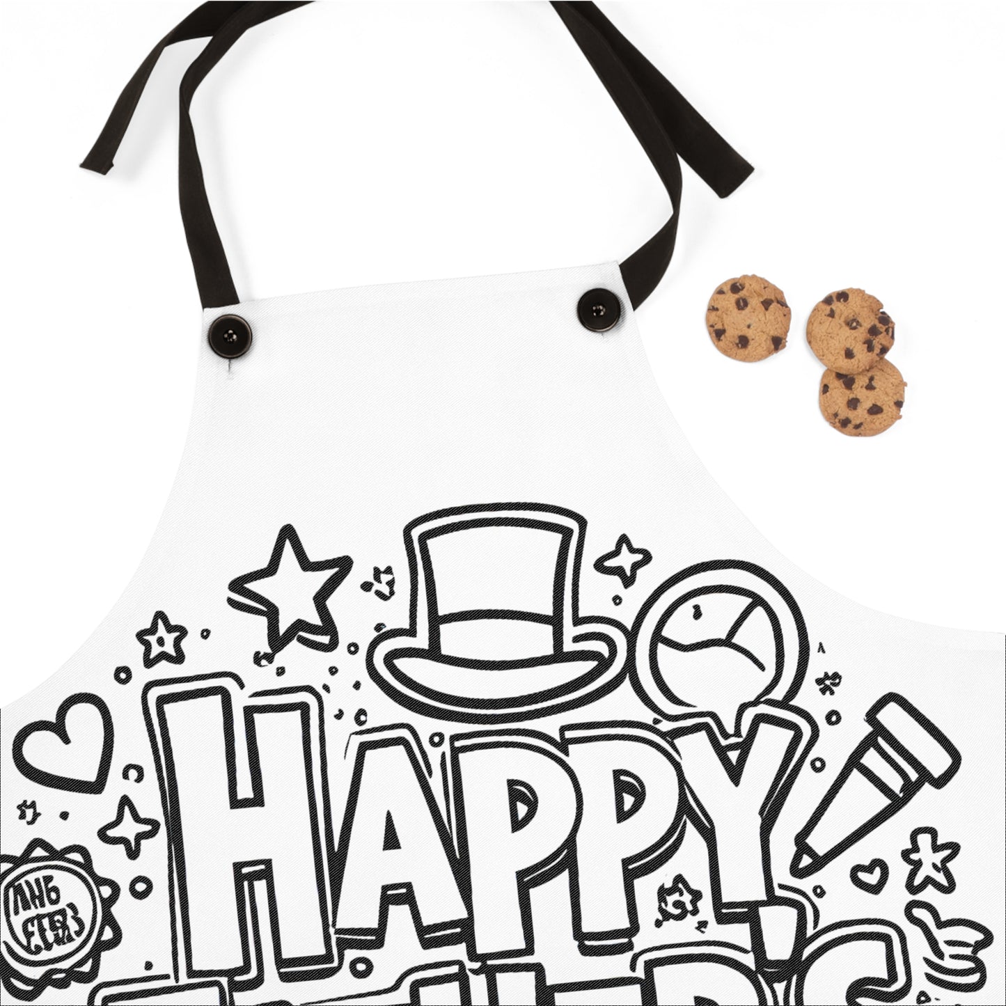 Apron Coloring Kit with 10 Fabric Markers - Father's Day