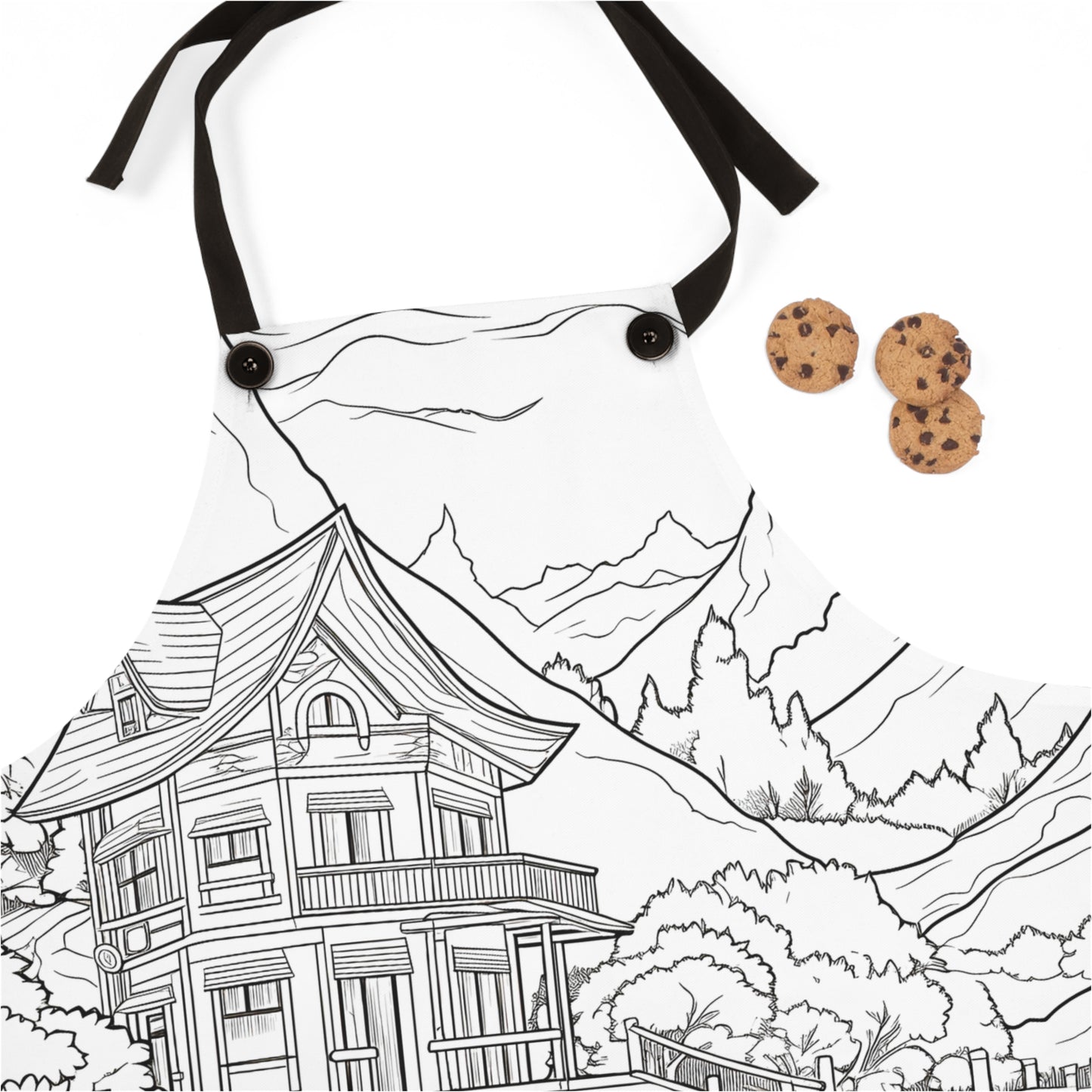 Apron Coloring Kit with 10 Fabric Markers - Mountain House