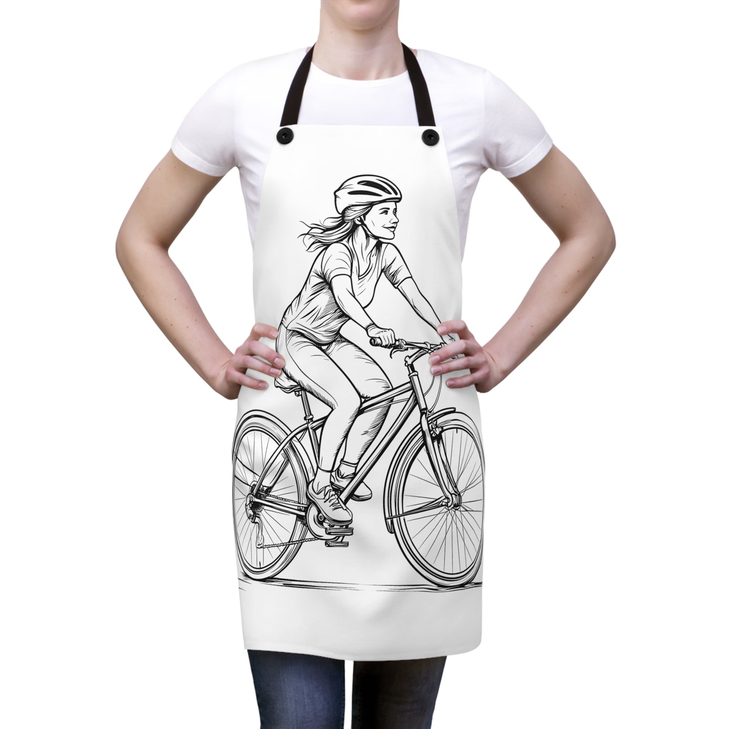 Apron Coloring Kit with 10 Fabric Markers - Cycling