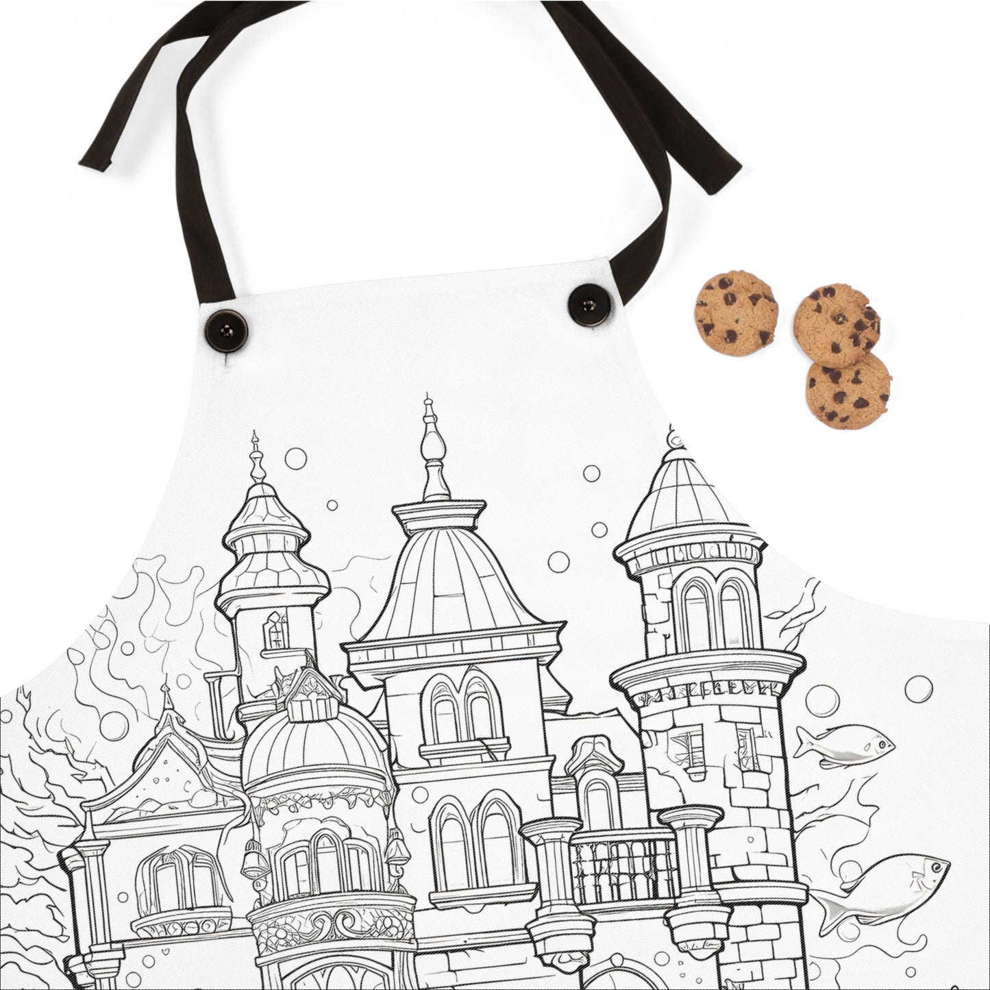 Apron Coloring Kit with 10 Fabric Markers - Fantasy