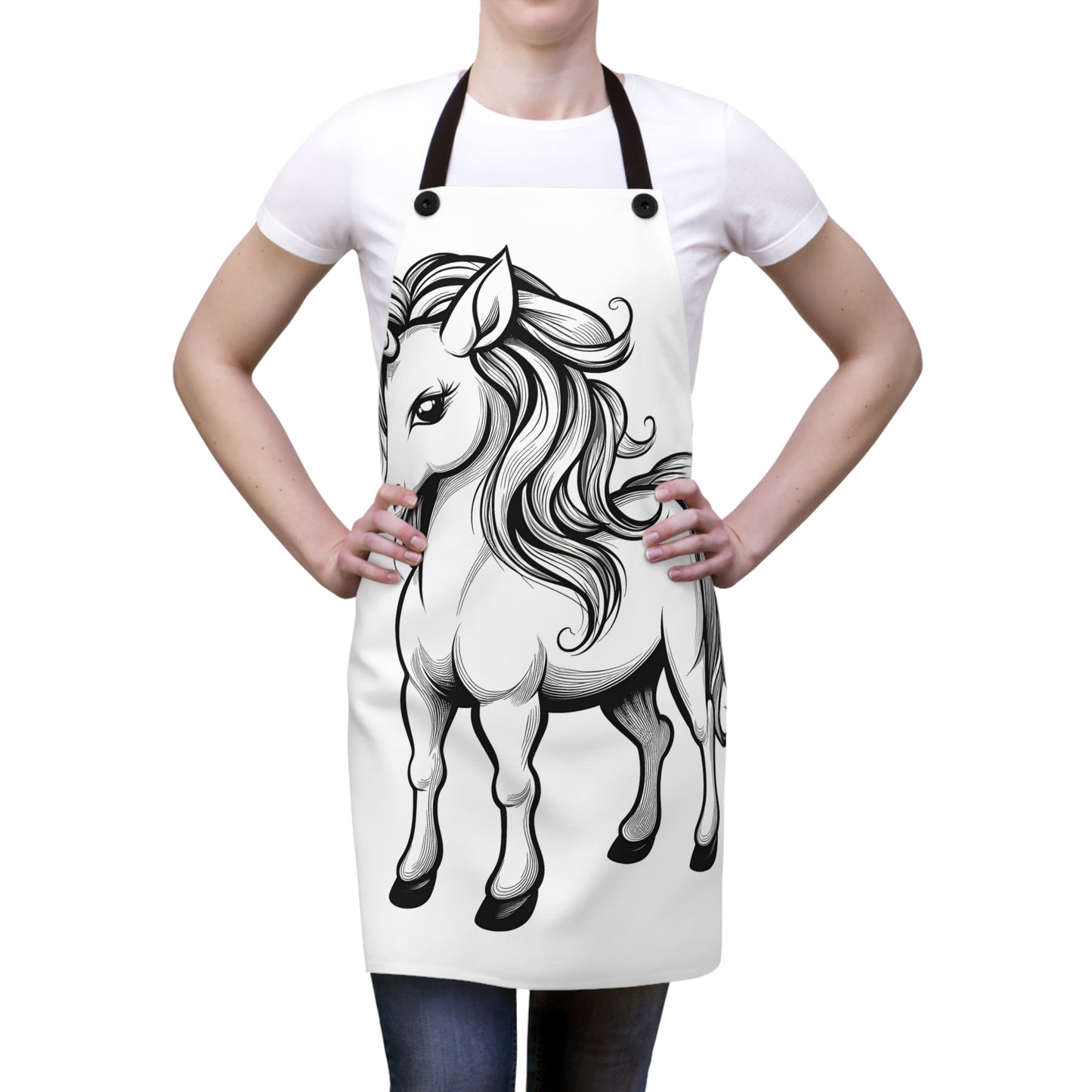 Apron Coloring Kit with 10 Fabric Markers - Mythical Creature