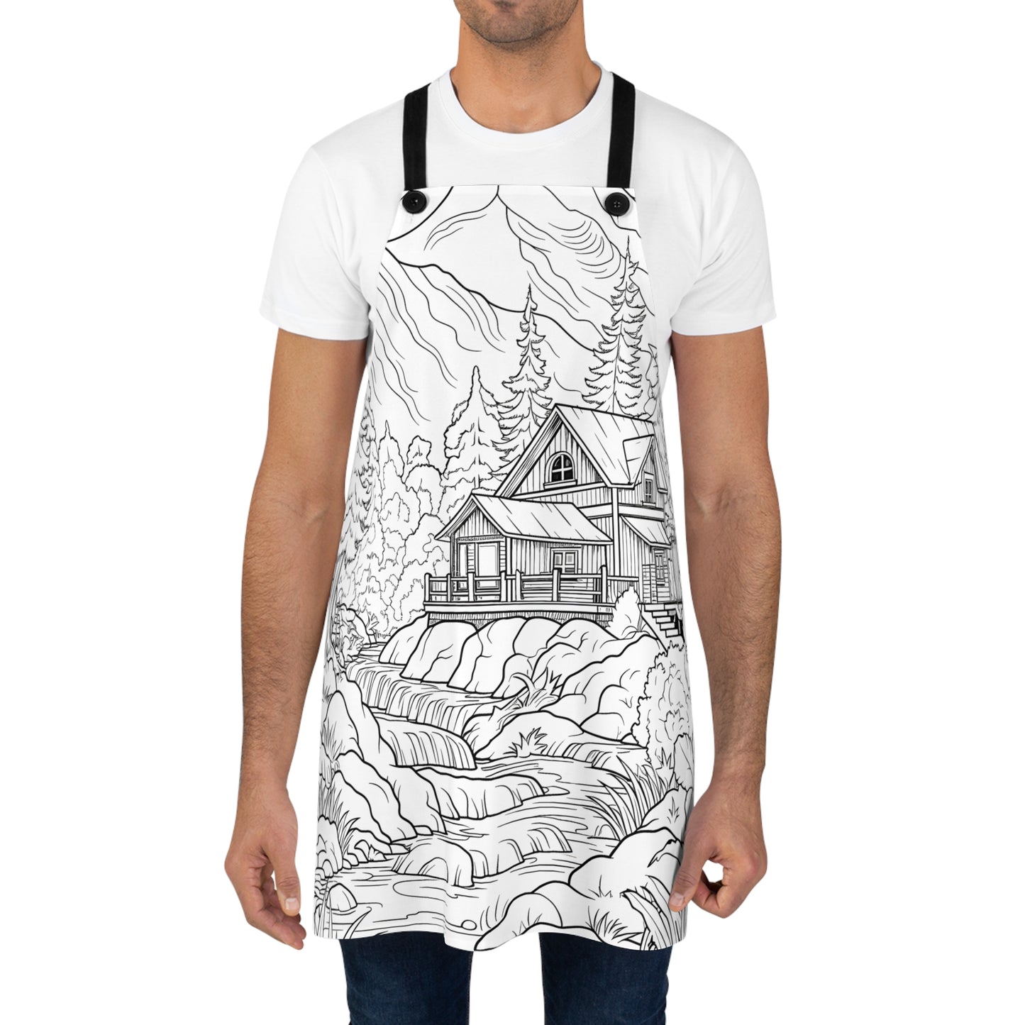 Apron Coloring Kit with 10 Fabric Markers - Mountain House