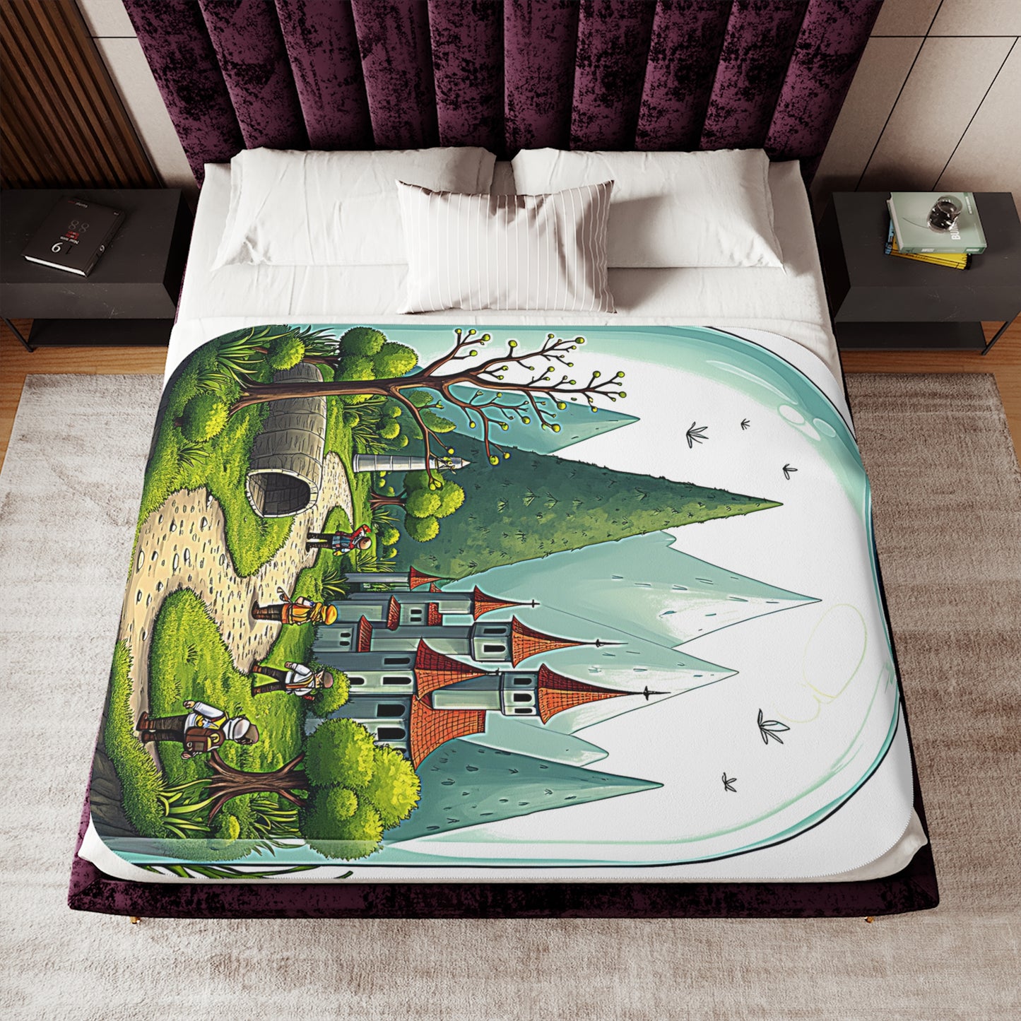 Blanket Colorful Graphic Design - Adventure Landscape