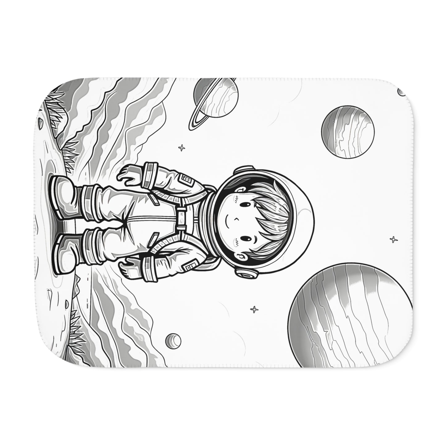 Blanket Coloring Kit with 10 Fabric Markers - Astronaut