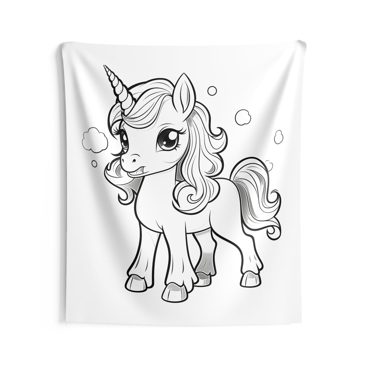 Indoor Wall Tapestries Coloring Kit with 10 Fabric Markers - Cute Unic ...