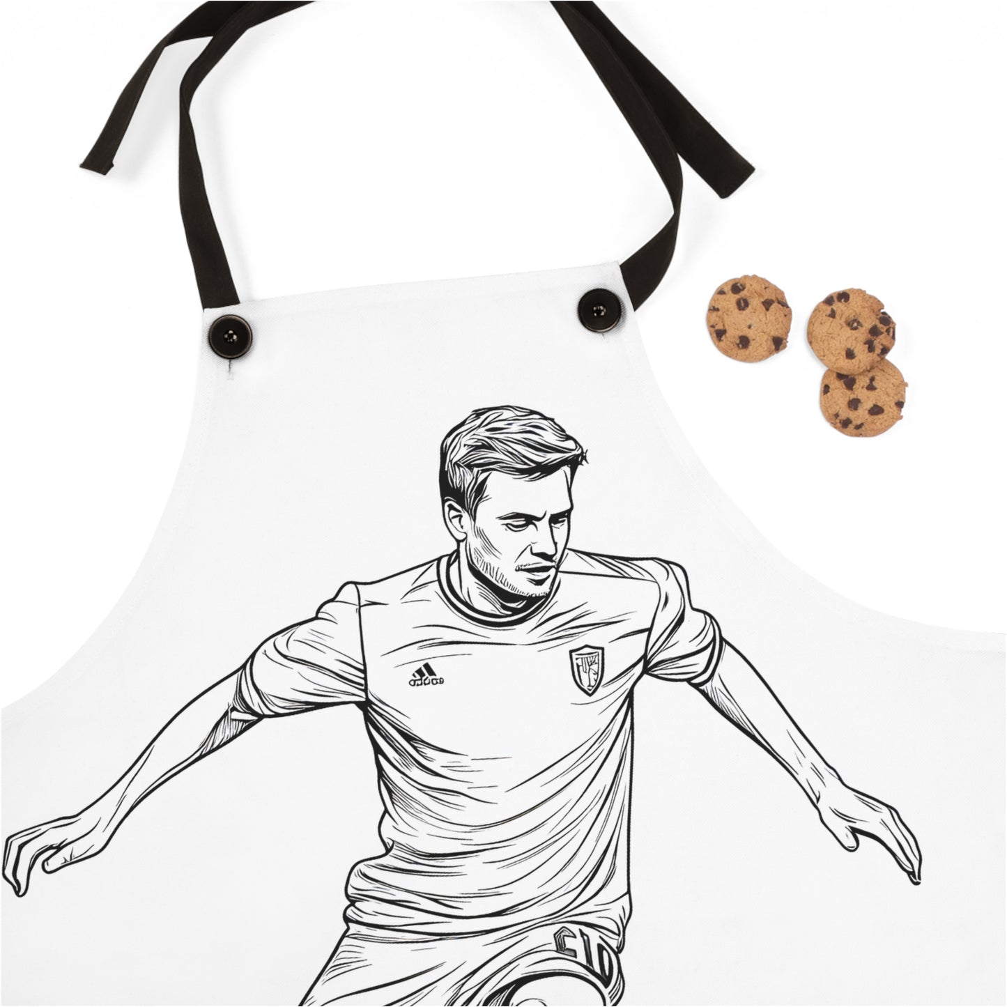 Apron Coloring Kit with 10 Fabric Markers - Soccer