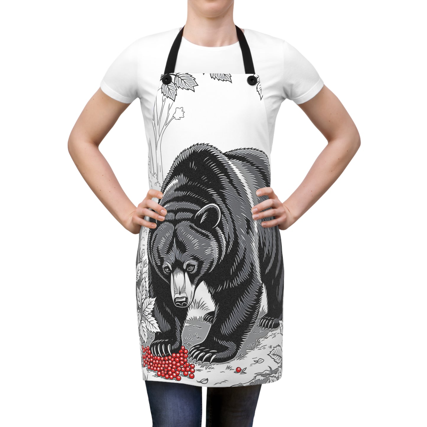 Apron Colorful Graphic Design - Bear in Nature