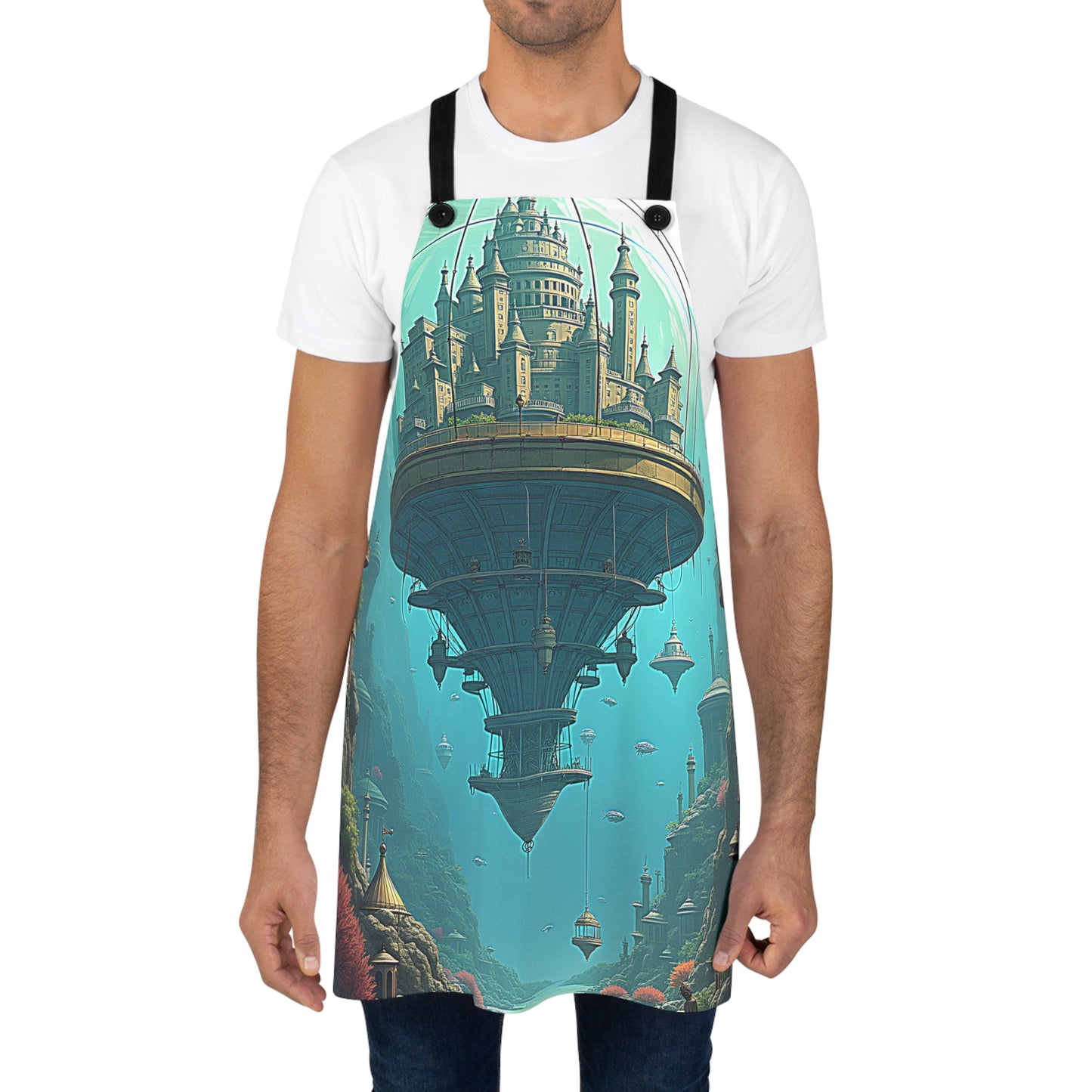 Apron Colorful Graphic Design - Floating City