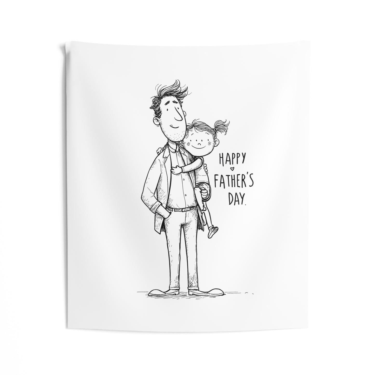 Indoor Wall Tapestries Coloring Kit with 10 Fabric Markers - Father's Day