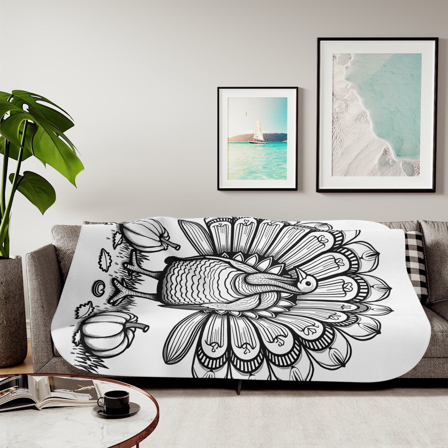 Blanket Coloring Kit with 10 Fabric Markers - Turkey