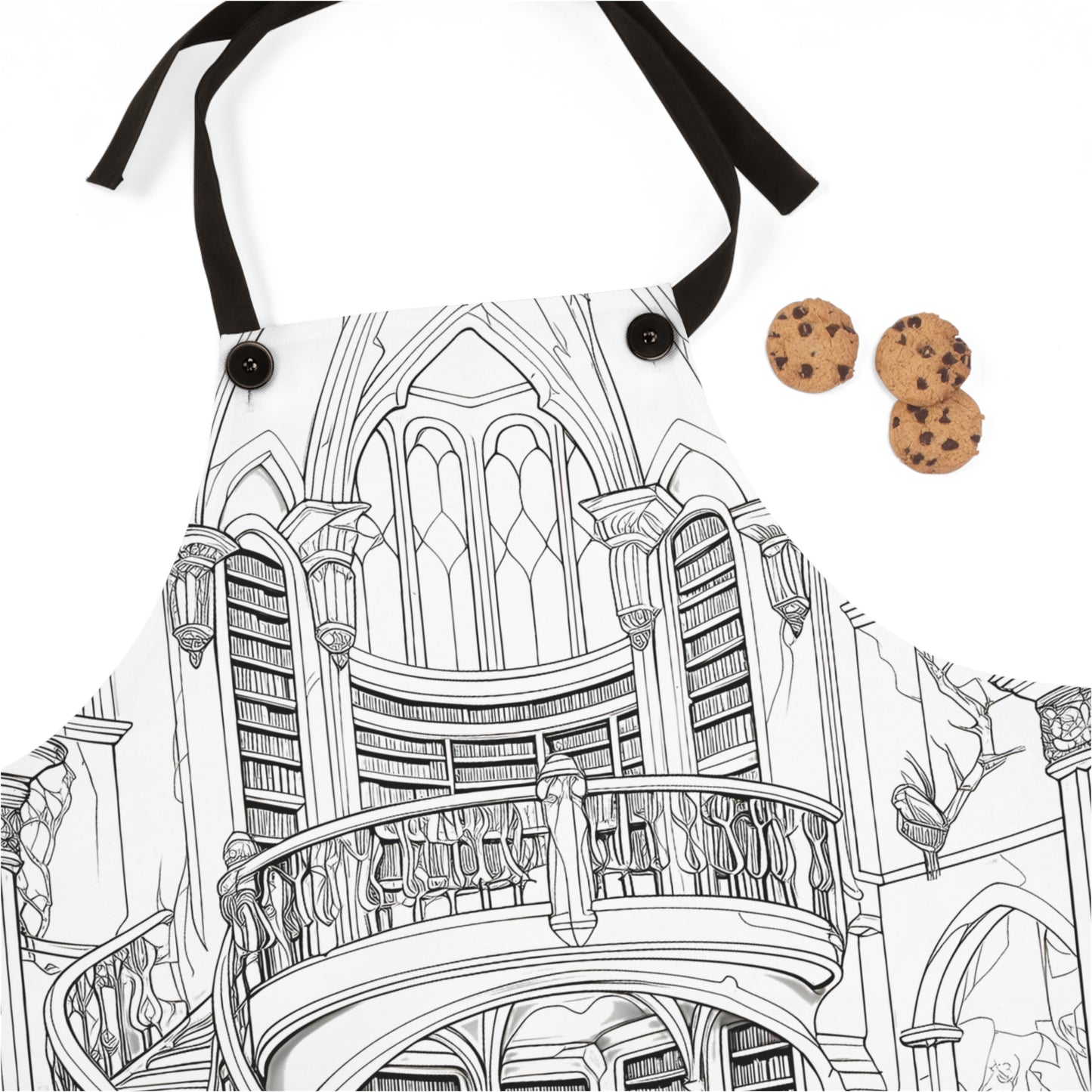 Apron Coloring Kit with 10 Fabric Markers - Fantasy Library