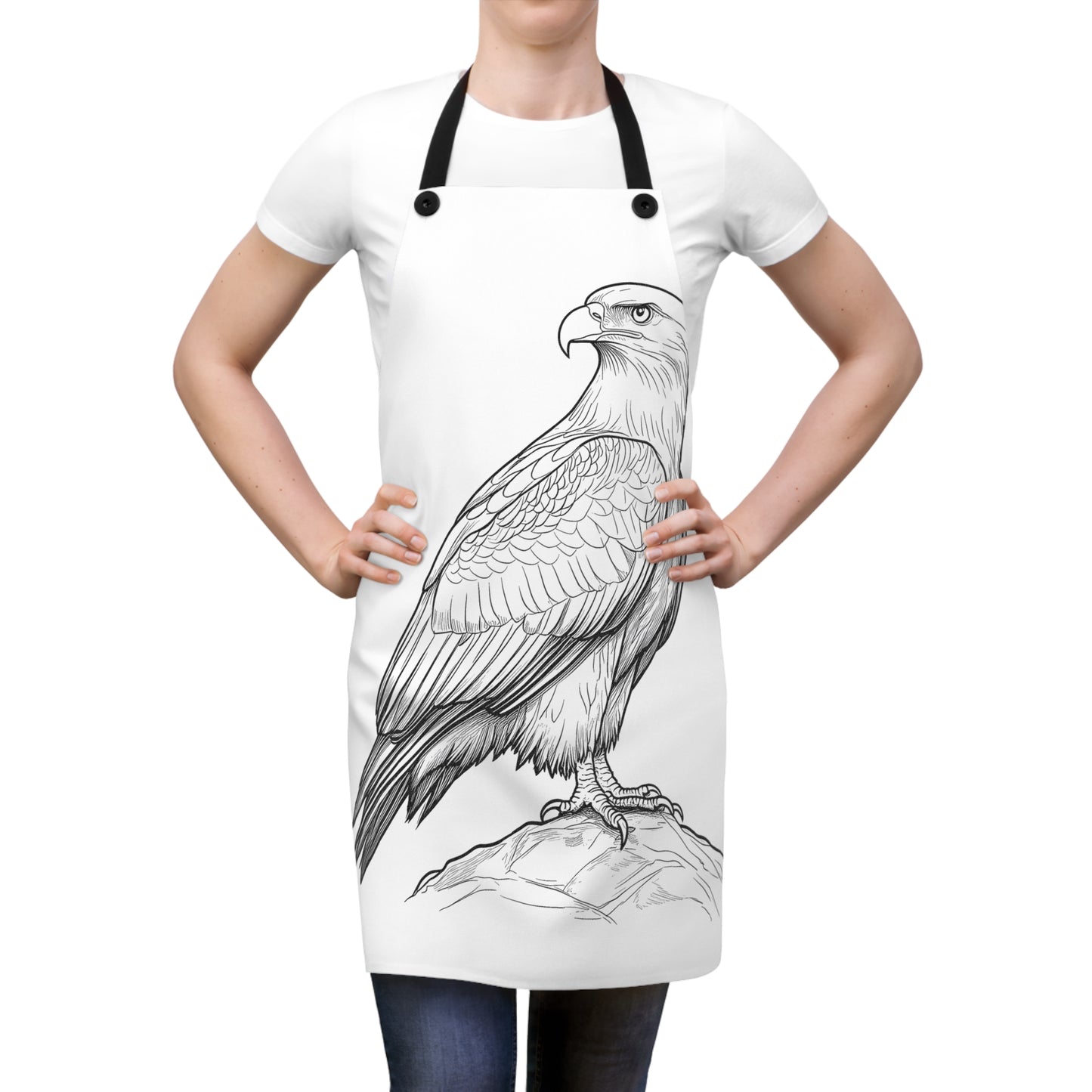 Apron Coloring Kit with 10 Fabric Markers - Eagle