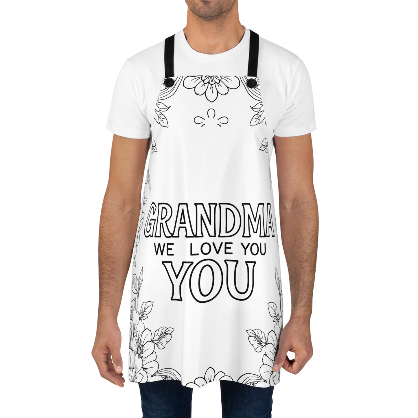 Apron Coloring Kit with 10 Fabric Markers - Grandma