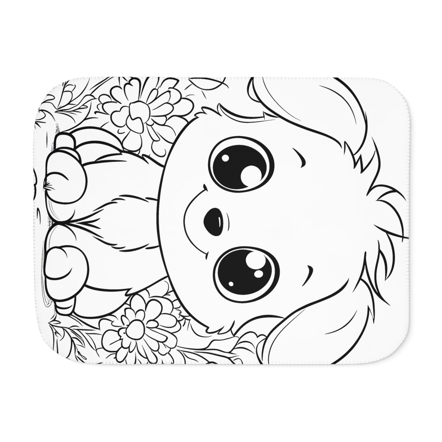 Blanket Coloring Kit with 10 Fabric Markers - Puppy