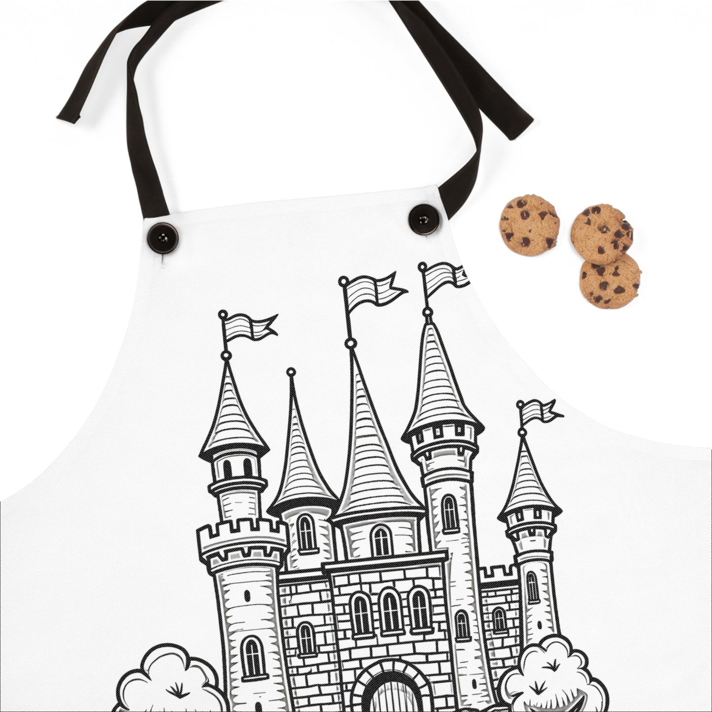 Apron Coloring Kit with 10 Fabric Markers - Enchanted Castle