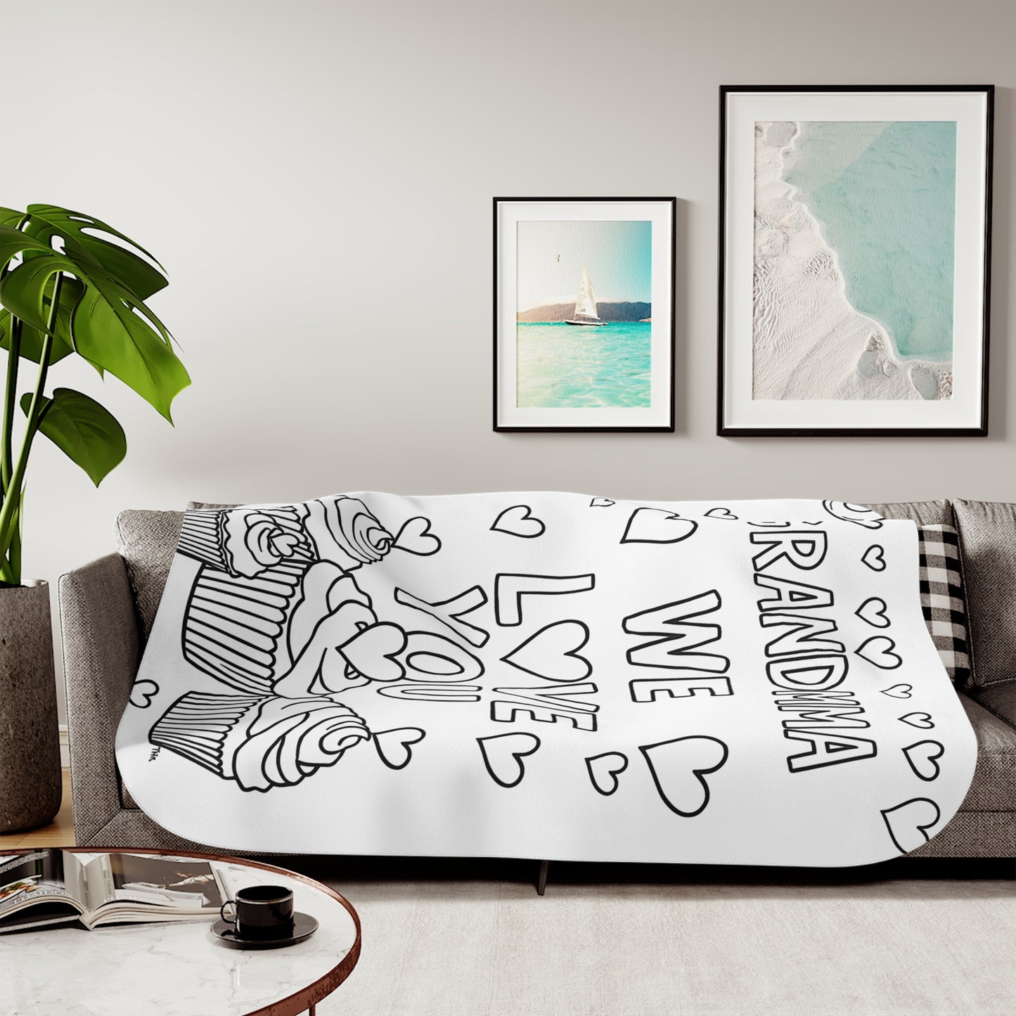 Coloring Blanket with 10 Fabric Markers