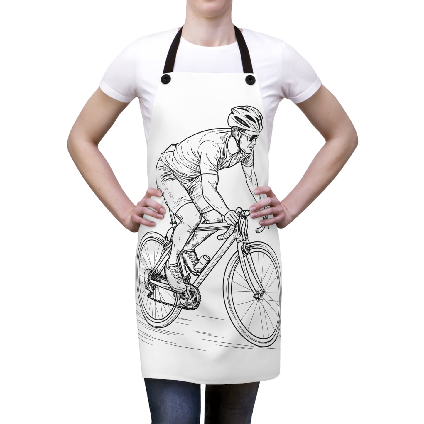 Apron Coloring Kit with 10 Fabric Markers - Cycling