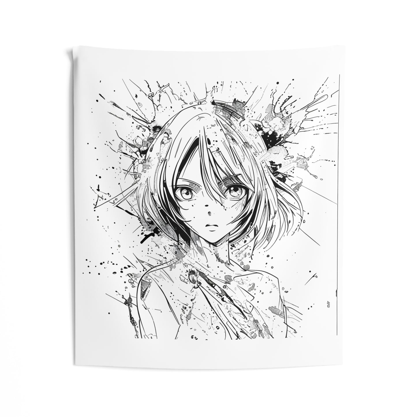 Indoor Wall Tapestries Coloring Kit with 10 Fabric Markers - Abstract Anime