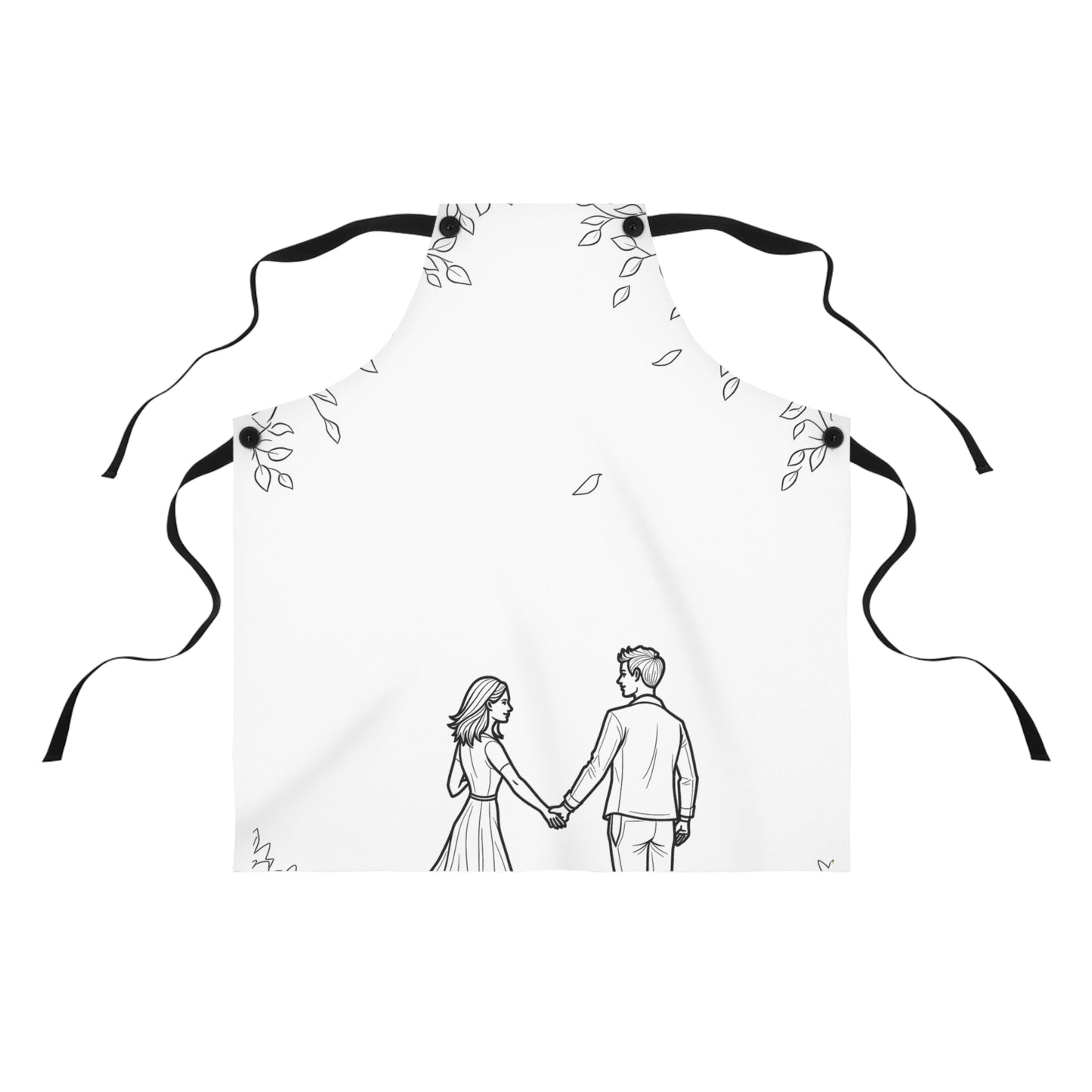 Apron Coloring Kit with 10 Fabric Markers - Couple