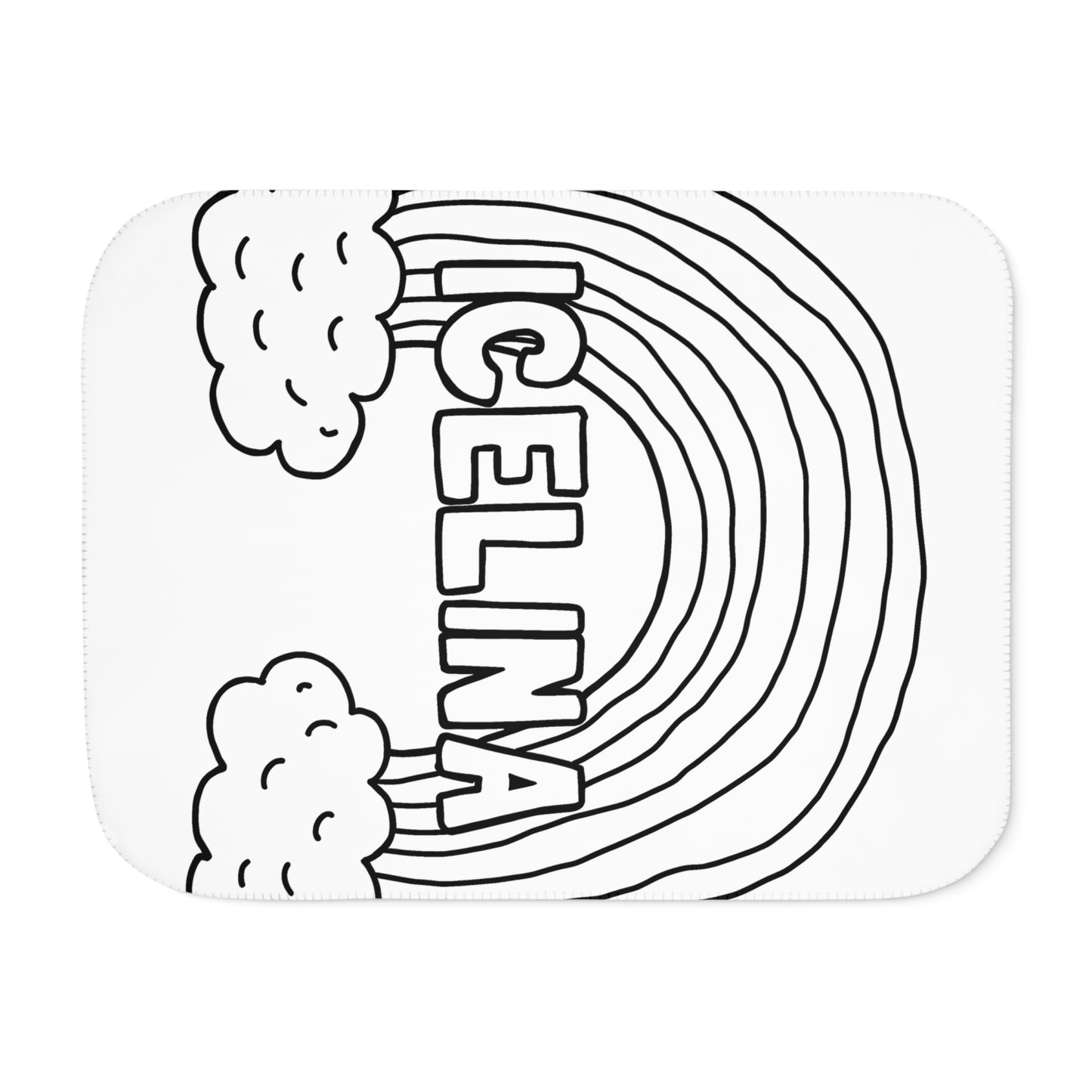 Blanket Coloring Kit with 10 Fabric Markers - Cloud Rainbow