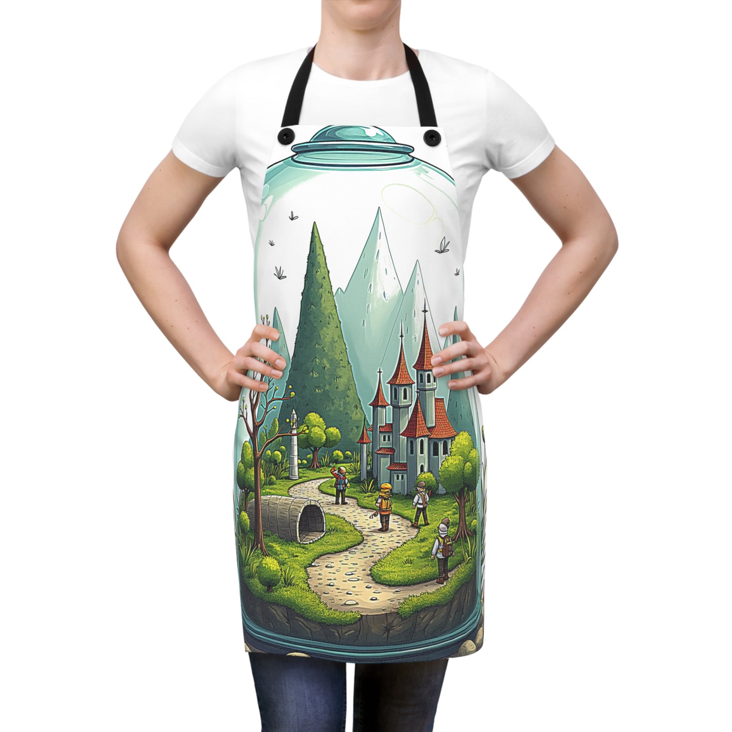 Apron Colorful Graphic Design - Adventure Landscape