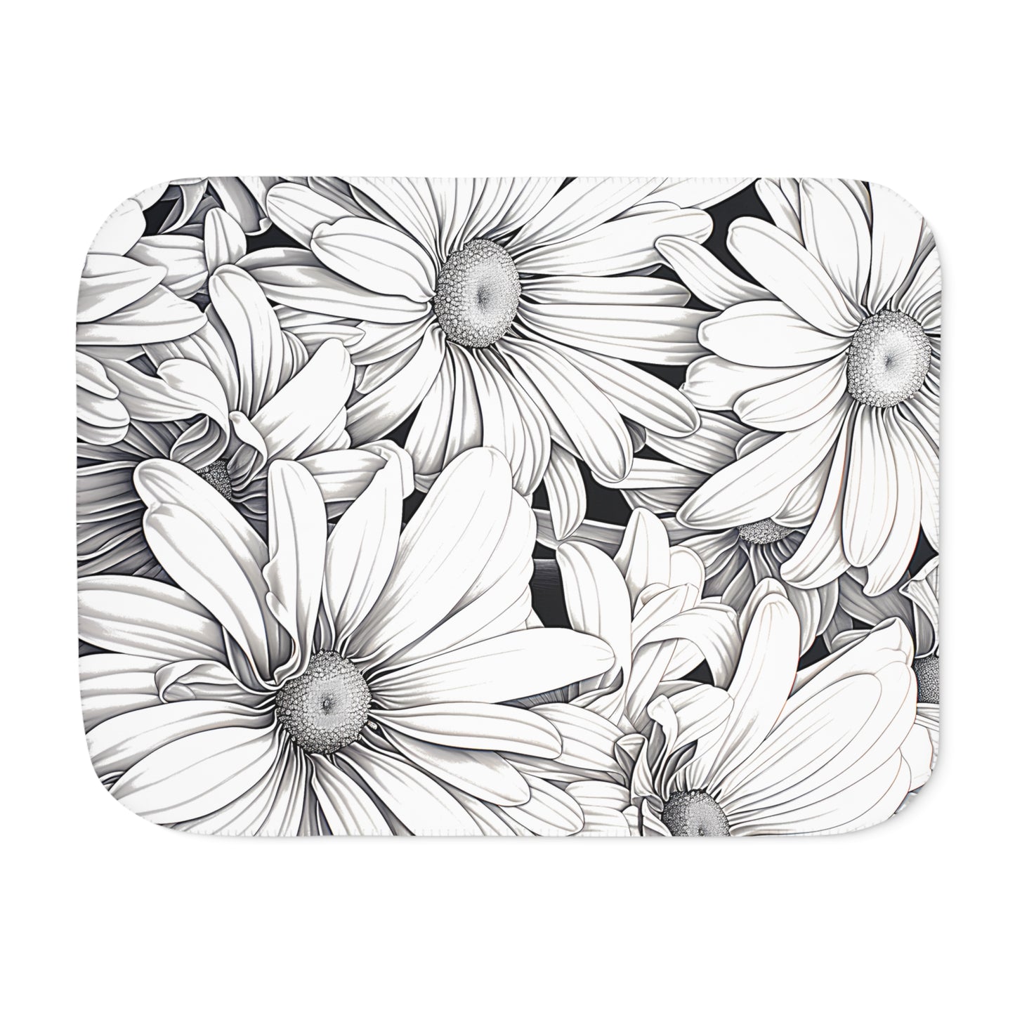 Blanket Coloring Kit with 10 Fabric Markers - Daisies